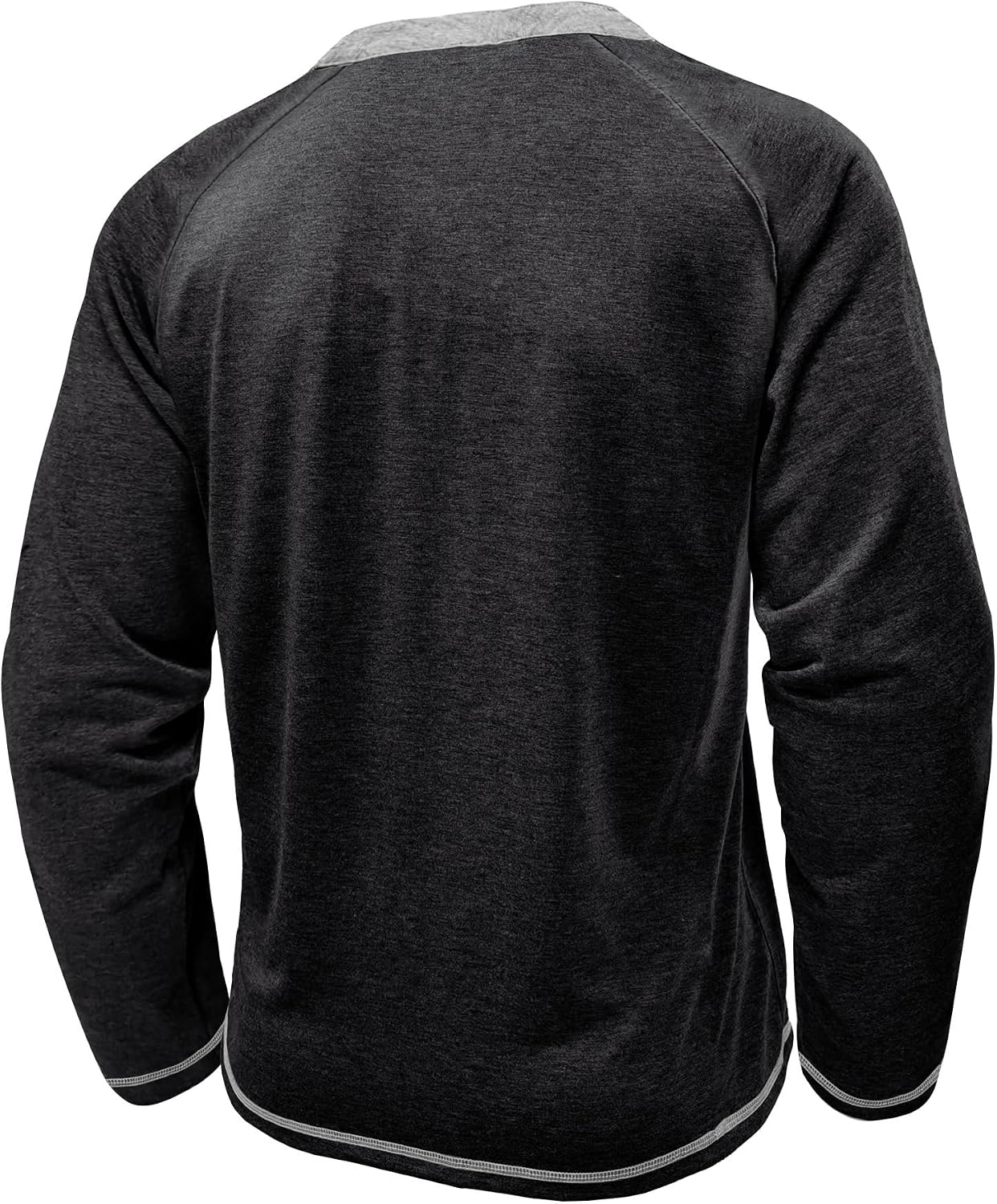 Detalle 1 de Henley Shirt Herren Langarm Langarmshirt