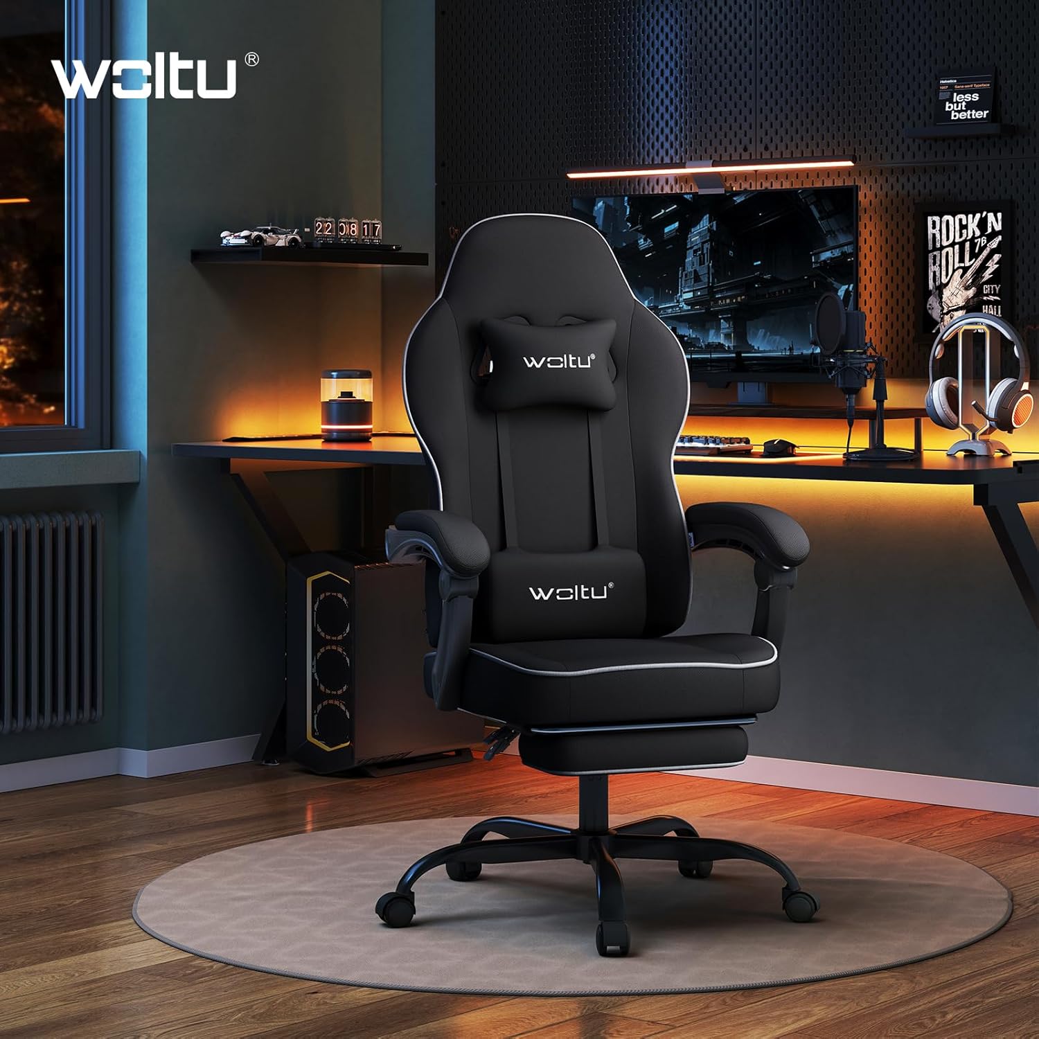 Thumbnail 1 de WOLTU Gaming Stuhl Stoff ergonomisch 150 kg