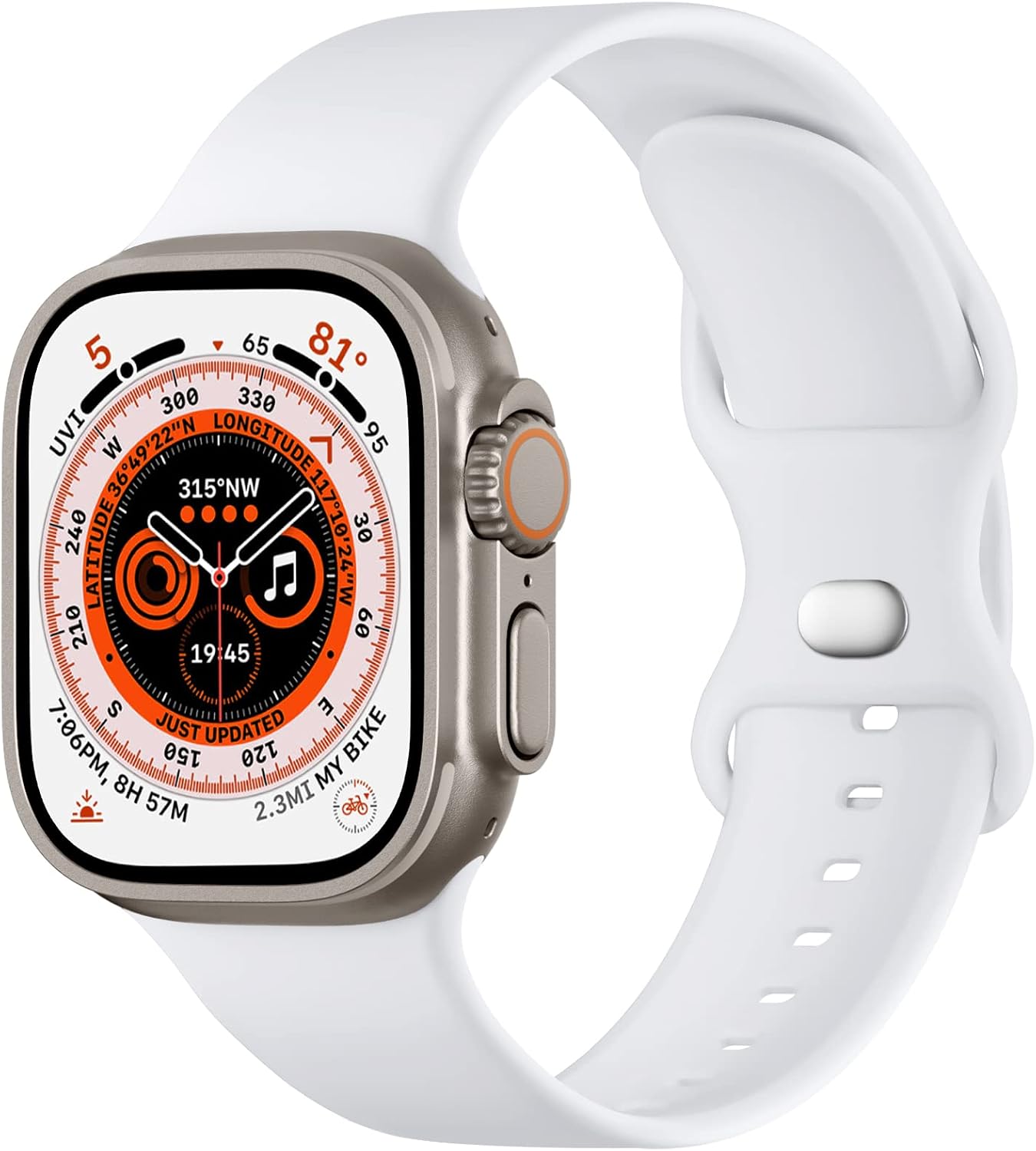 Thumbnail 6 de Bracelet en silicone CeMiKa compatible Apple Watch (42mm/44mm/45mm/49mm) – Noir