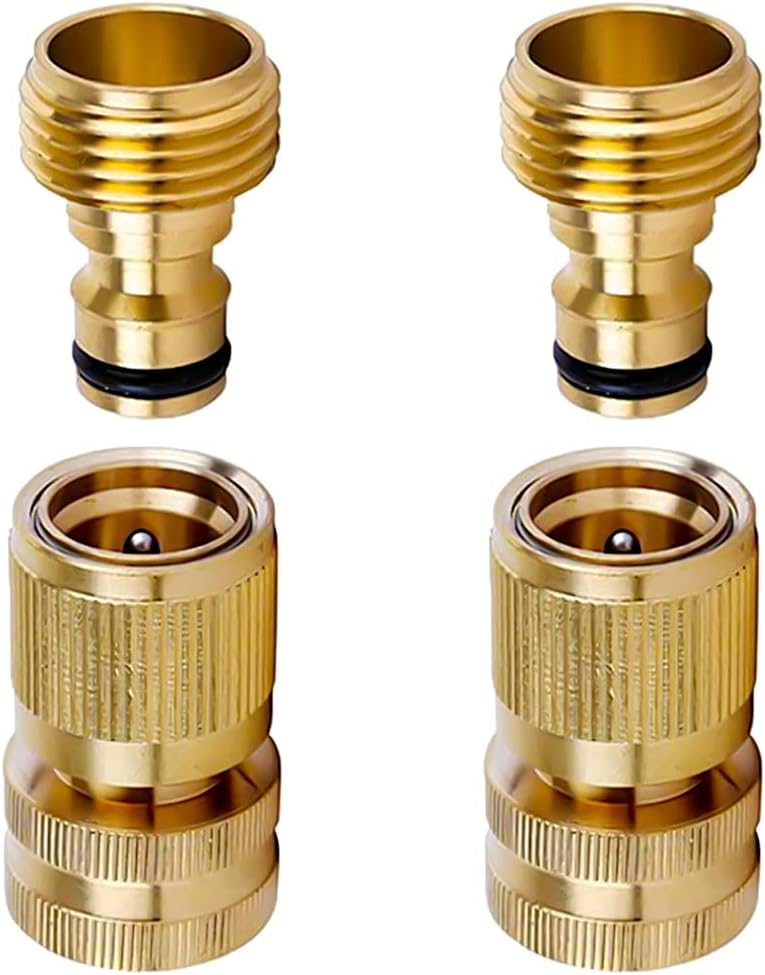 WANLIAN Garden Hose Quick Connector Set 3/4-inch GHT