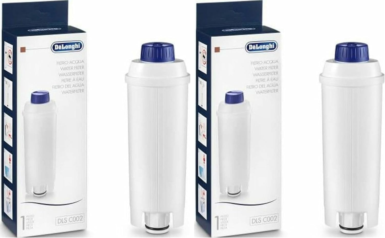 Thumbnail 1 de De'Longhi Cartouche Filtrante DLSC002 – Filtre à Eau pour Machine à Café, Blanc