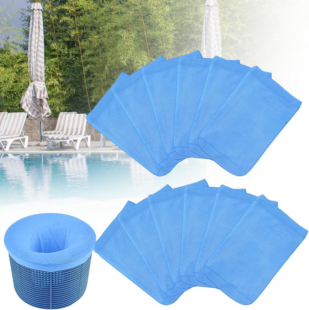 Detalle de OFFCUP 1 zwembadskimmersokken, 12 stuks nylon voor zwembad en spa