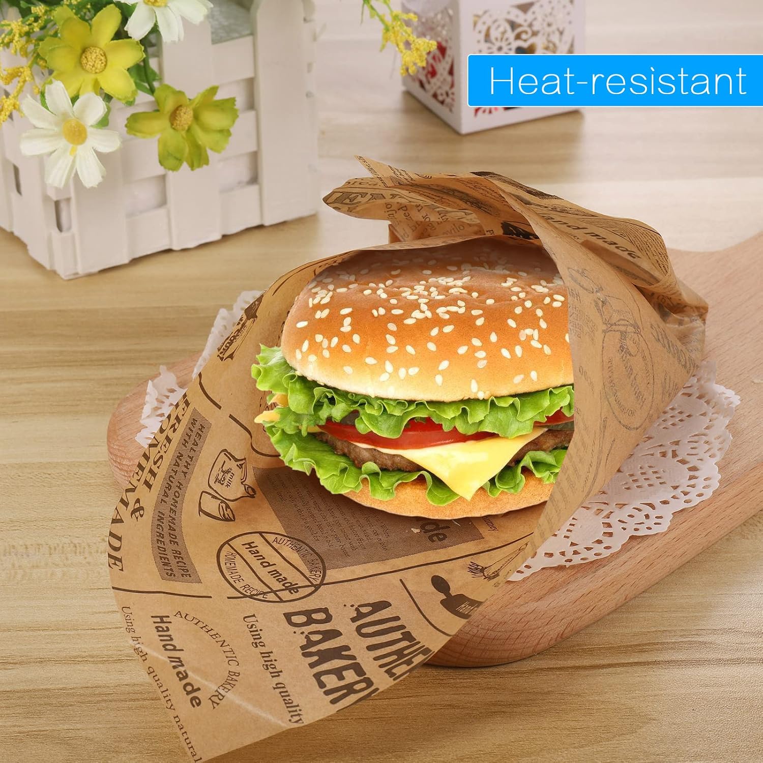 Thumbnail 6 de Hejo JY-HK006-100-EU fettsäkert papper, 100 ark, 25 × 25 cm