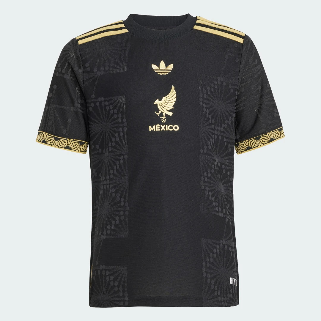 Detalle 2 de Camiseta México 25 Gold (Adolescentes) de Adidas — Negro