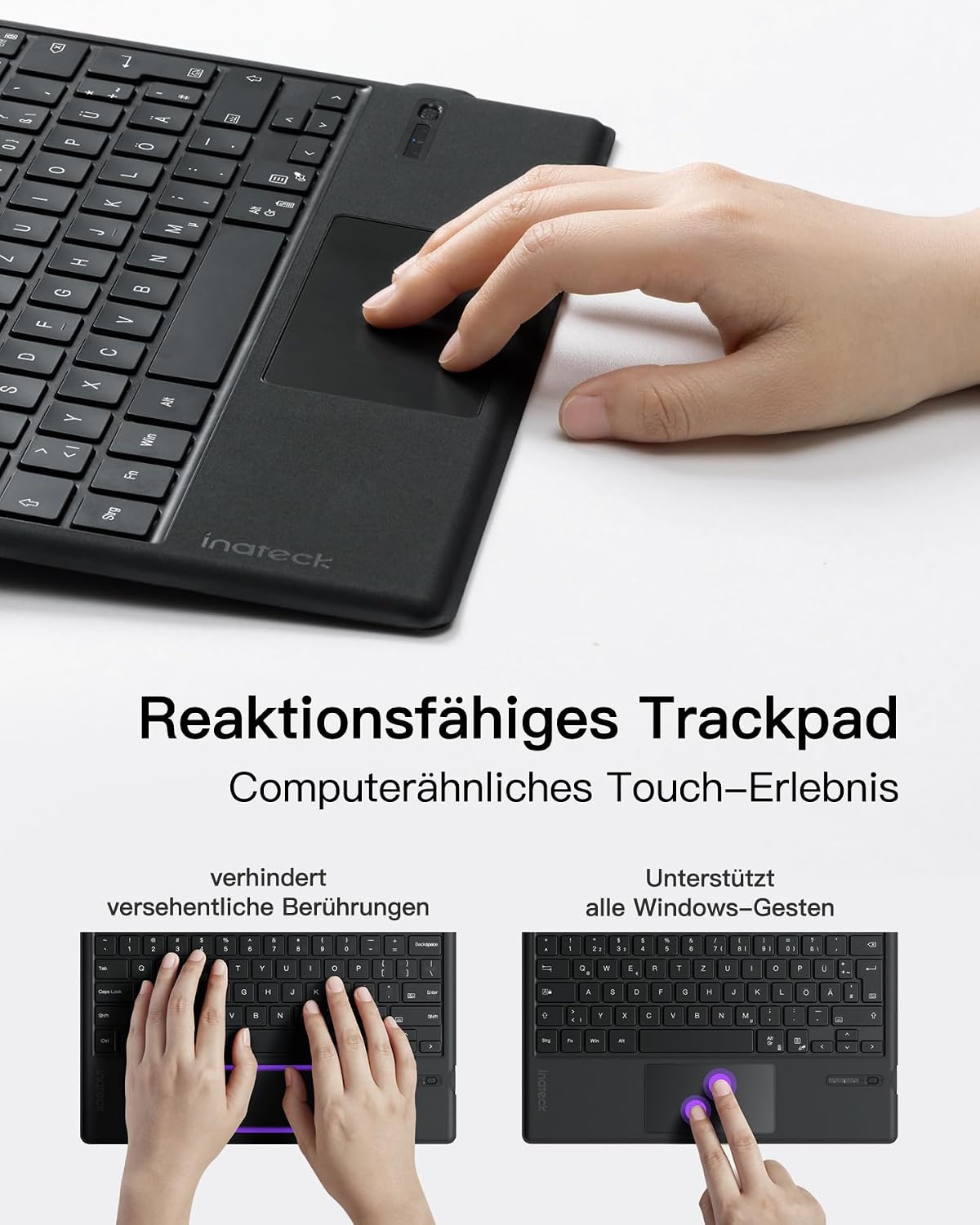 Thumbnail 6 de Inateck Surface Pro 7 Tastatur 7‑Farbenbeleuchtung
