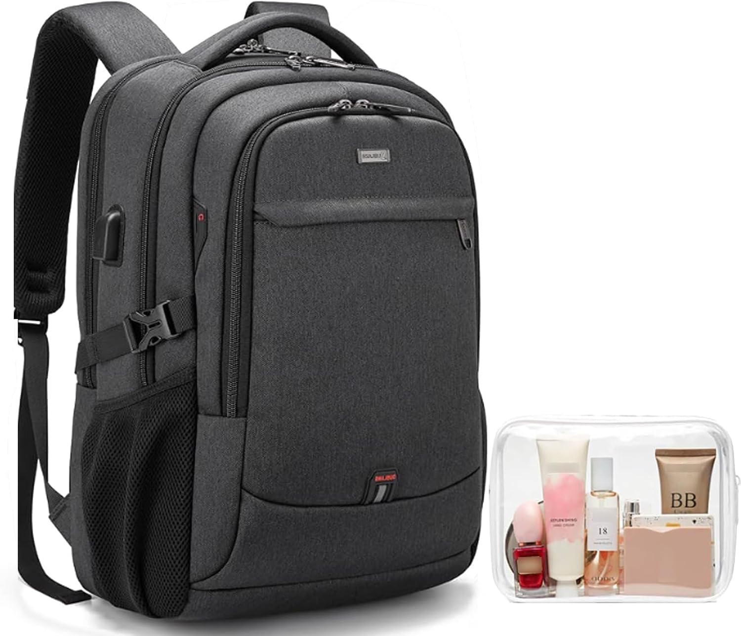Detalle de DUSLANG 17 Inch Laptop Backpack USB Charging Port