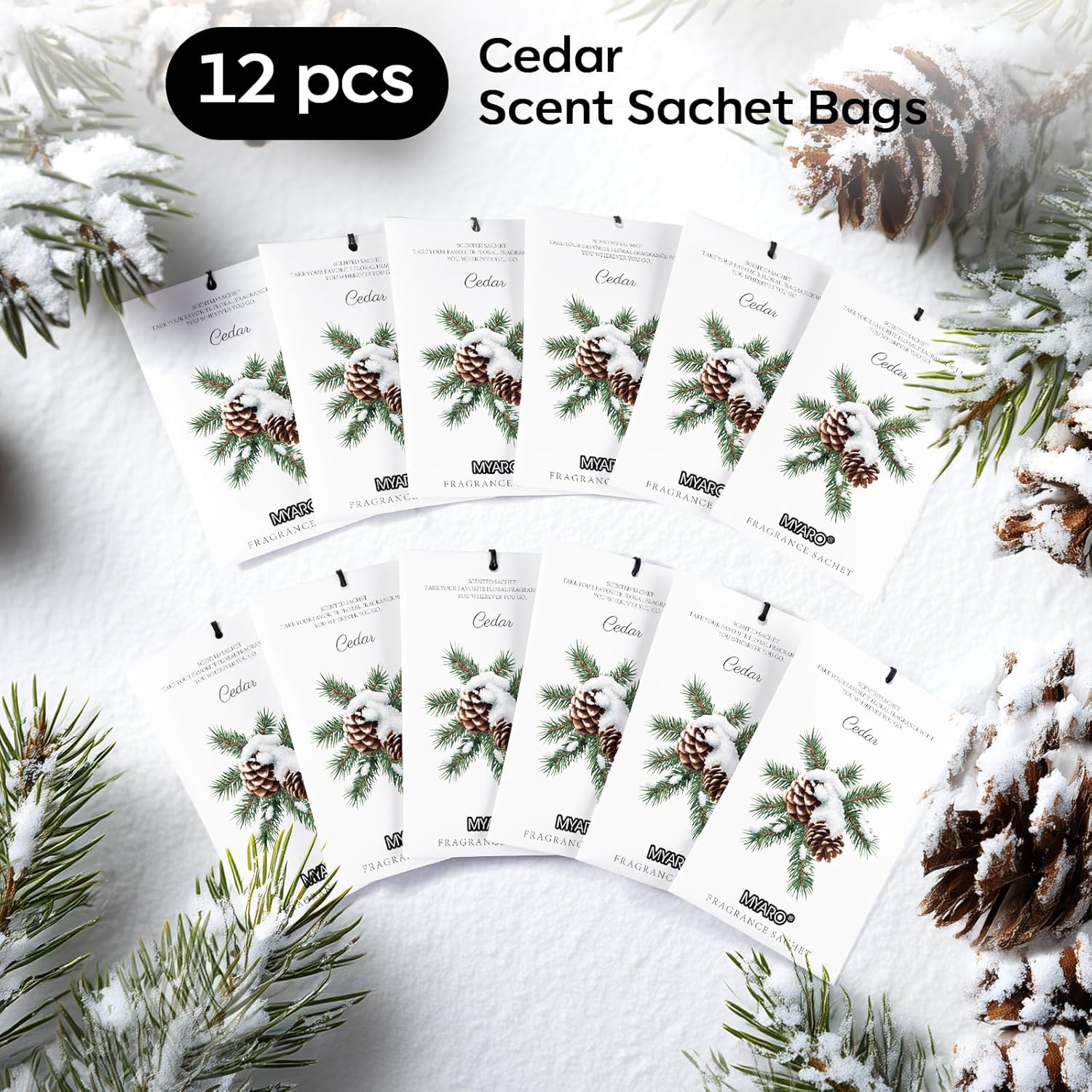 Detalle 2 de MYARO 12-Pack Cedar Sachets