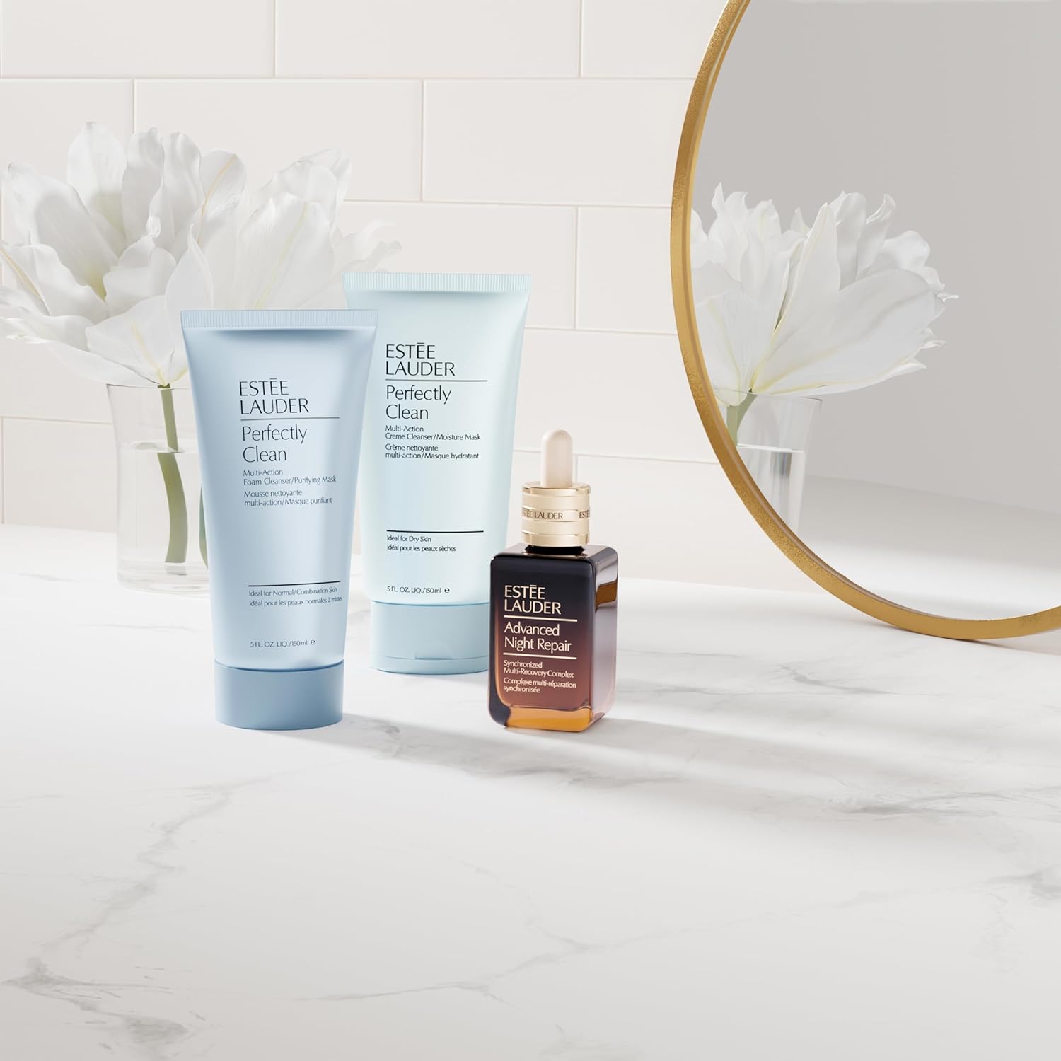 Detalle 2 de Estée Lauder Perfectly Clean Multi-Action Foaming Cleanser and Purifying Mask for Normal/Combination Skin, 150 ml