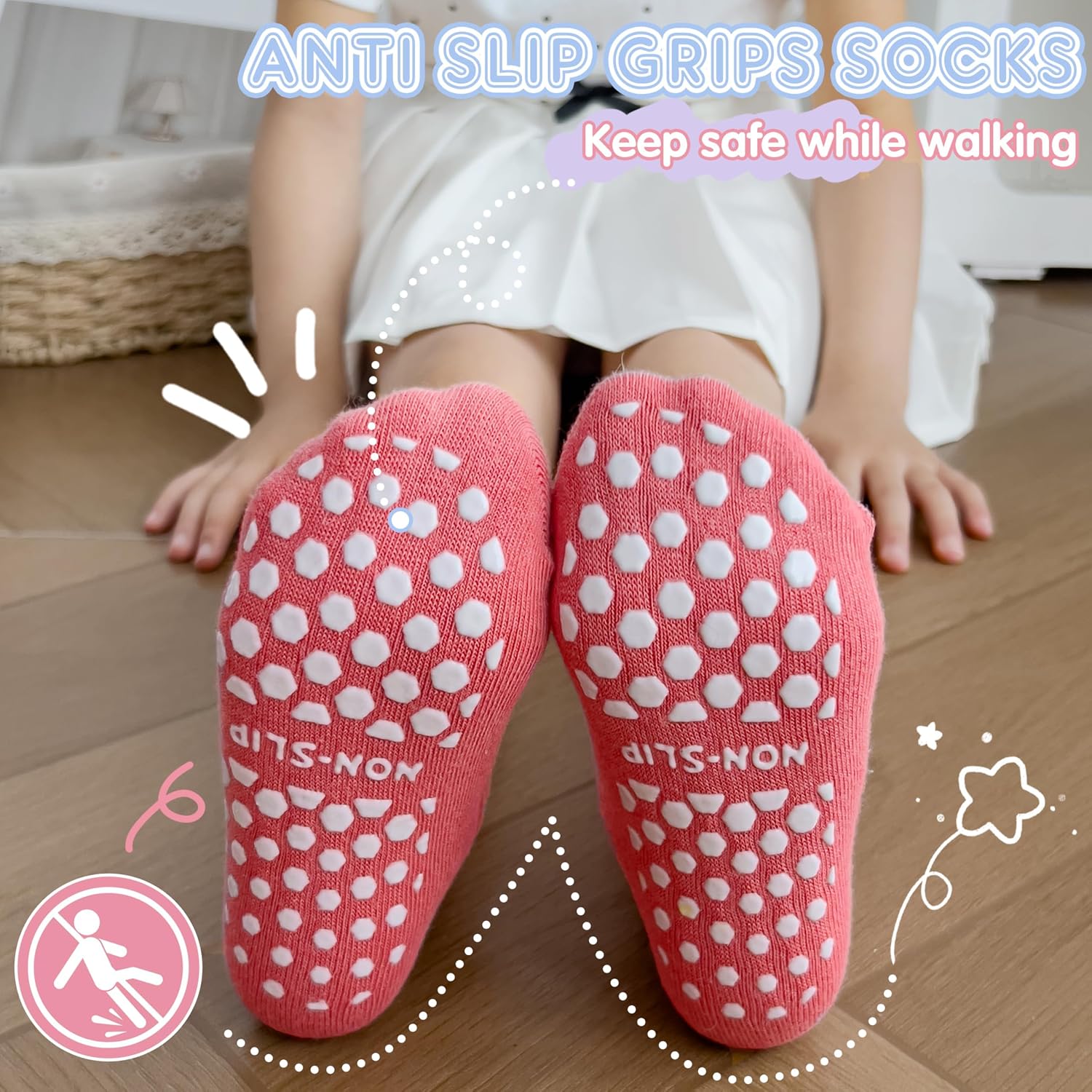 Detalle de Ruffle Grip Socks, Cotton