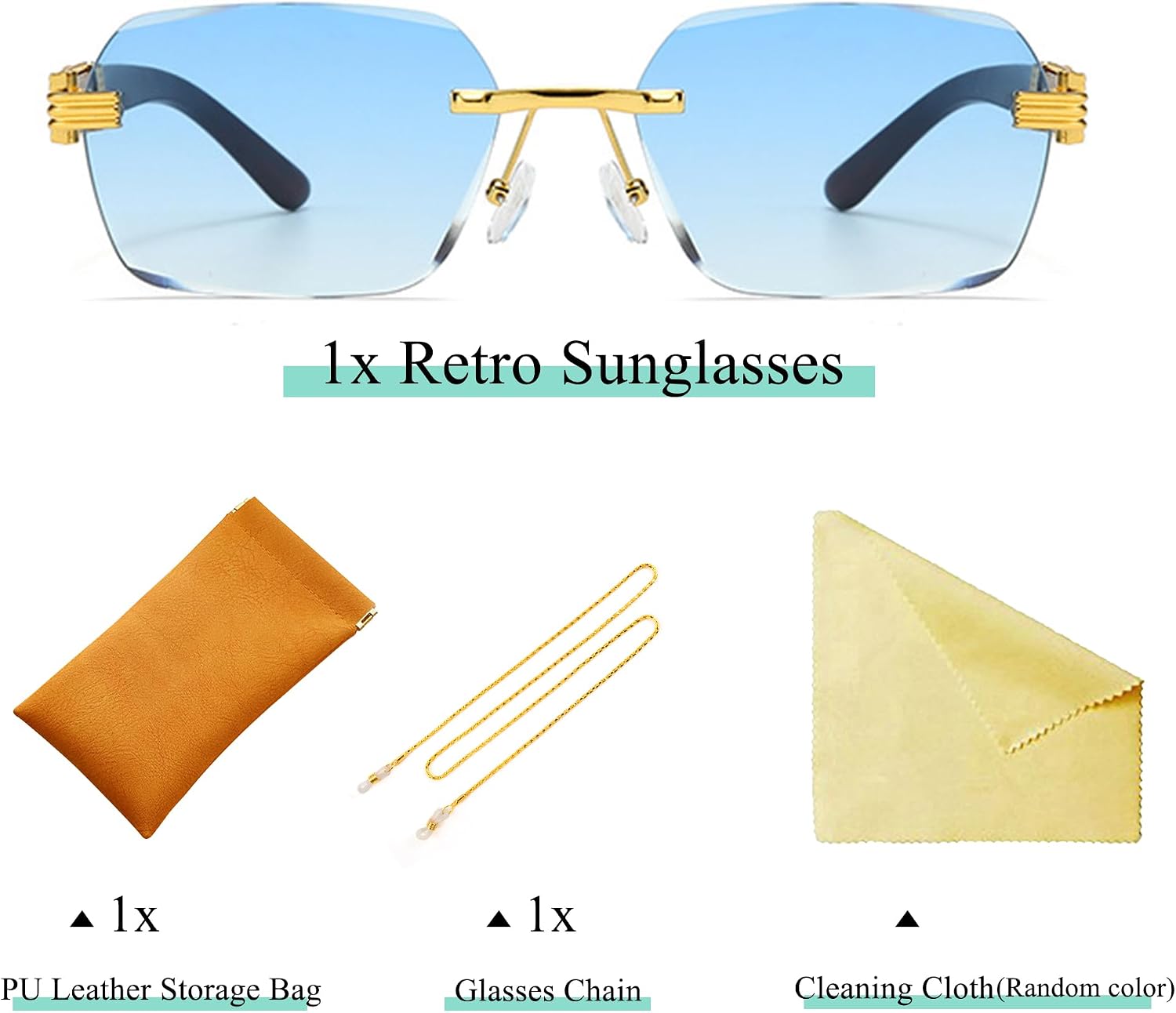 Thumbnail 6 de Lunettes de soleil MEGAVOW rectangle avec sangle