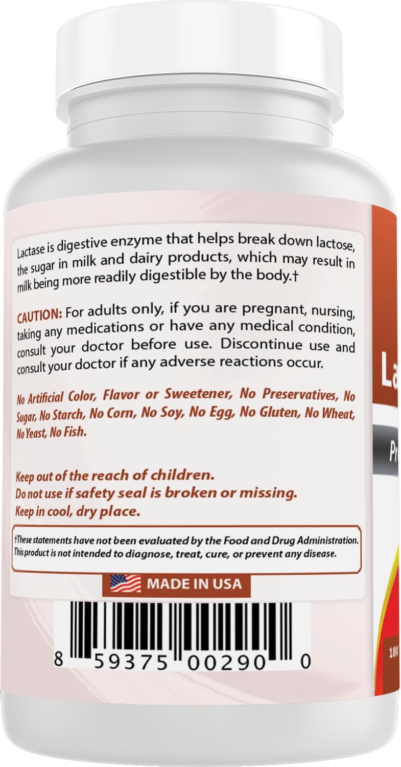 Thumbnail 6 de Best Naturals Lactase Enzyme Tablets, 3,000 FCC ALU