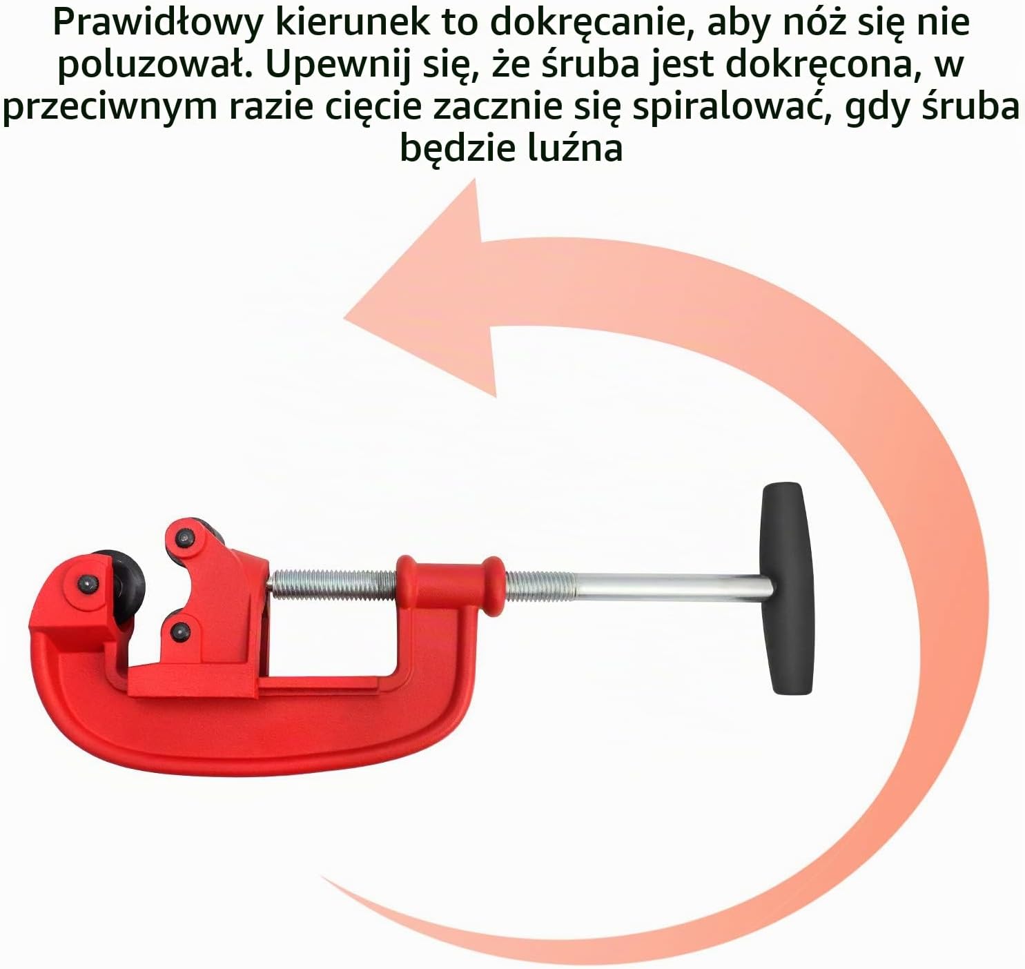 Detalle de QWORK 1-inch to 3-inch – obcinak do rur 25–80 mm do stali, miedzi i PVC