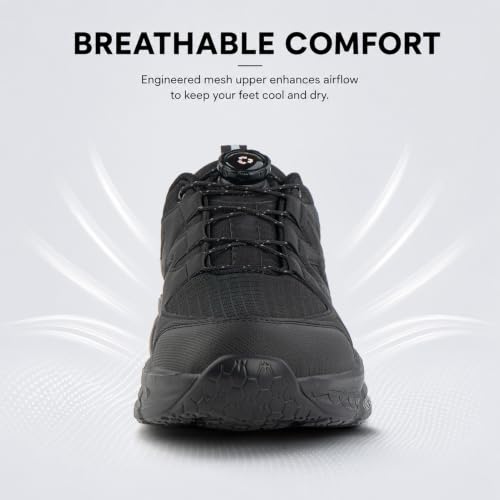 Thumbnail 3 de Hitmars Baskets Homme Chaussures de Sport à molette – légères, noir, 43