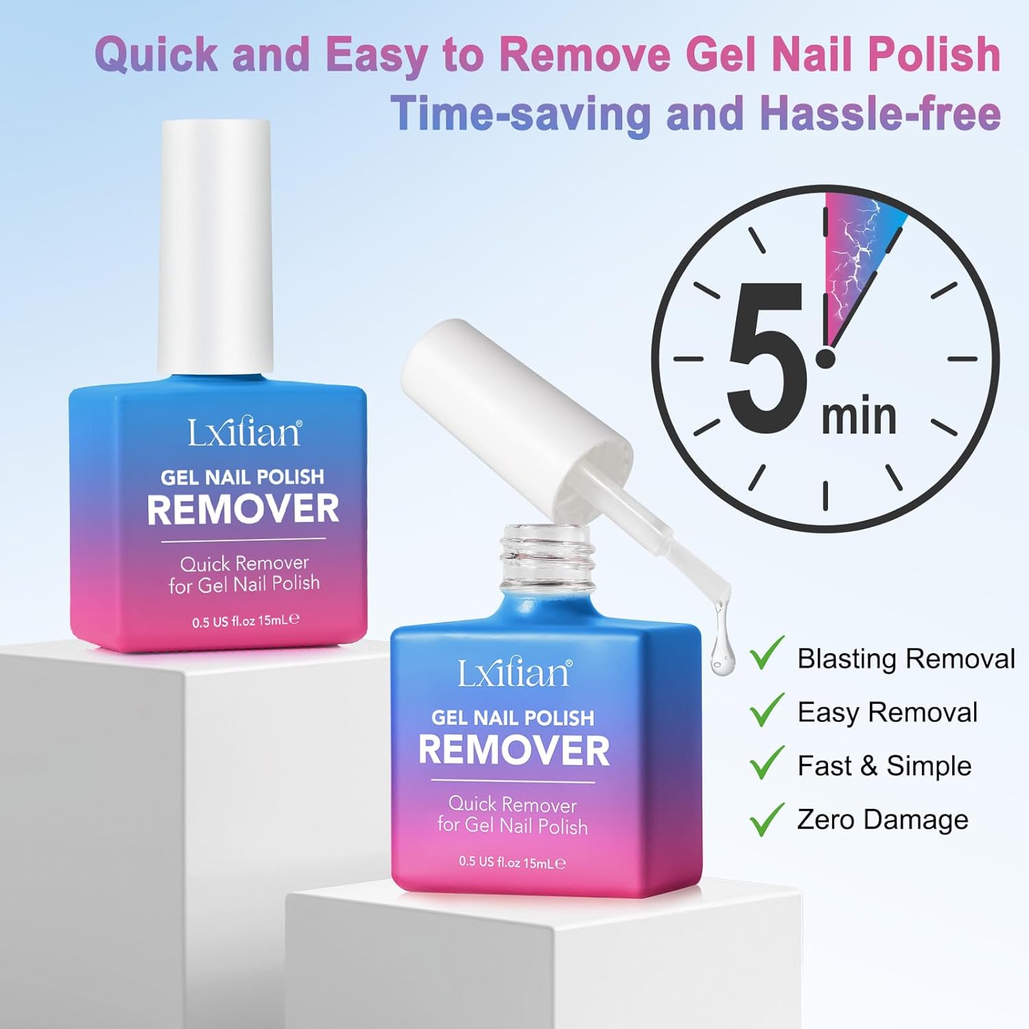 Detalle 2 de Remover Semipermanente Unghie Gel Remover