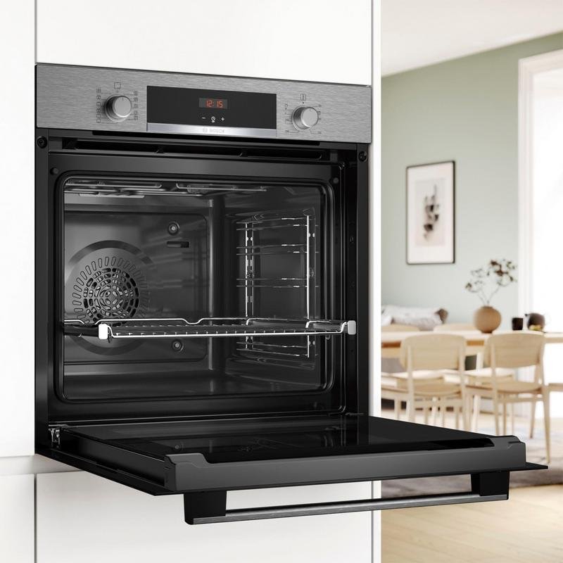 Detalle de Horno Multifunción Bosch 60 cm con AirFryer y cocción 3D Hotair