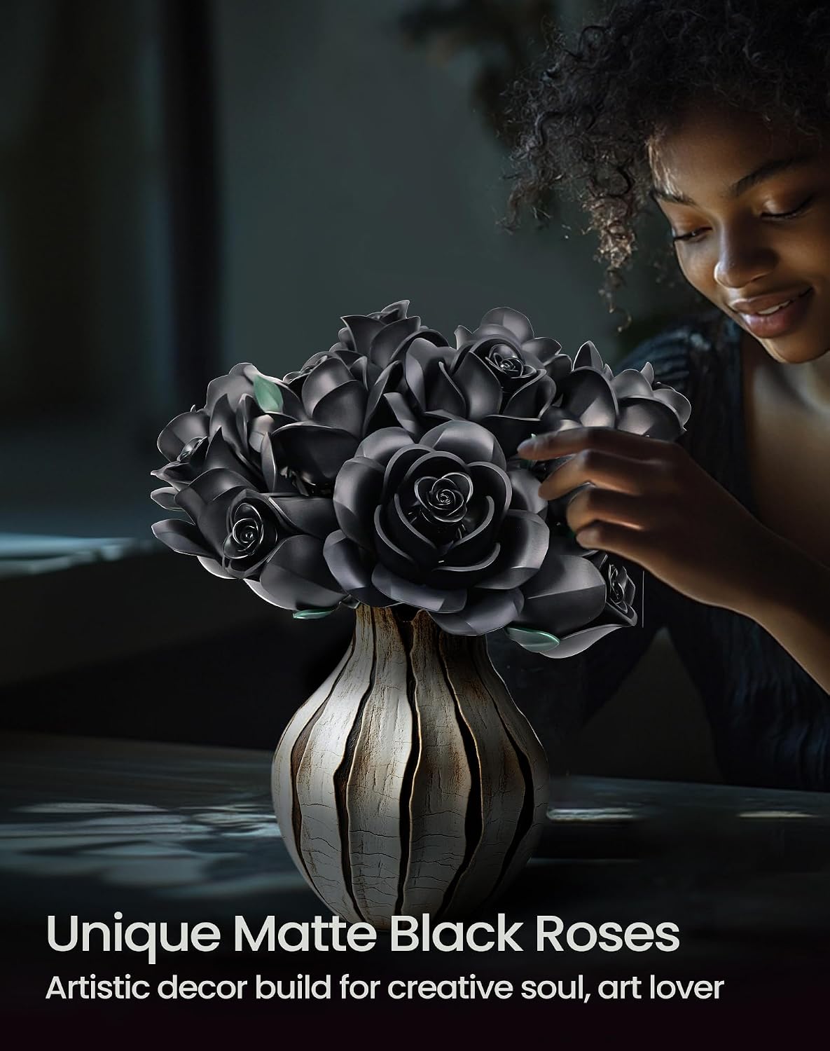 Thumbnail 1 de iATOM Black Rose Bouquet 12Pc 🌹