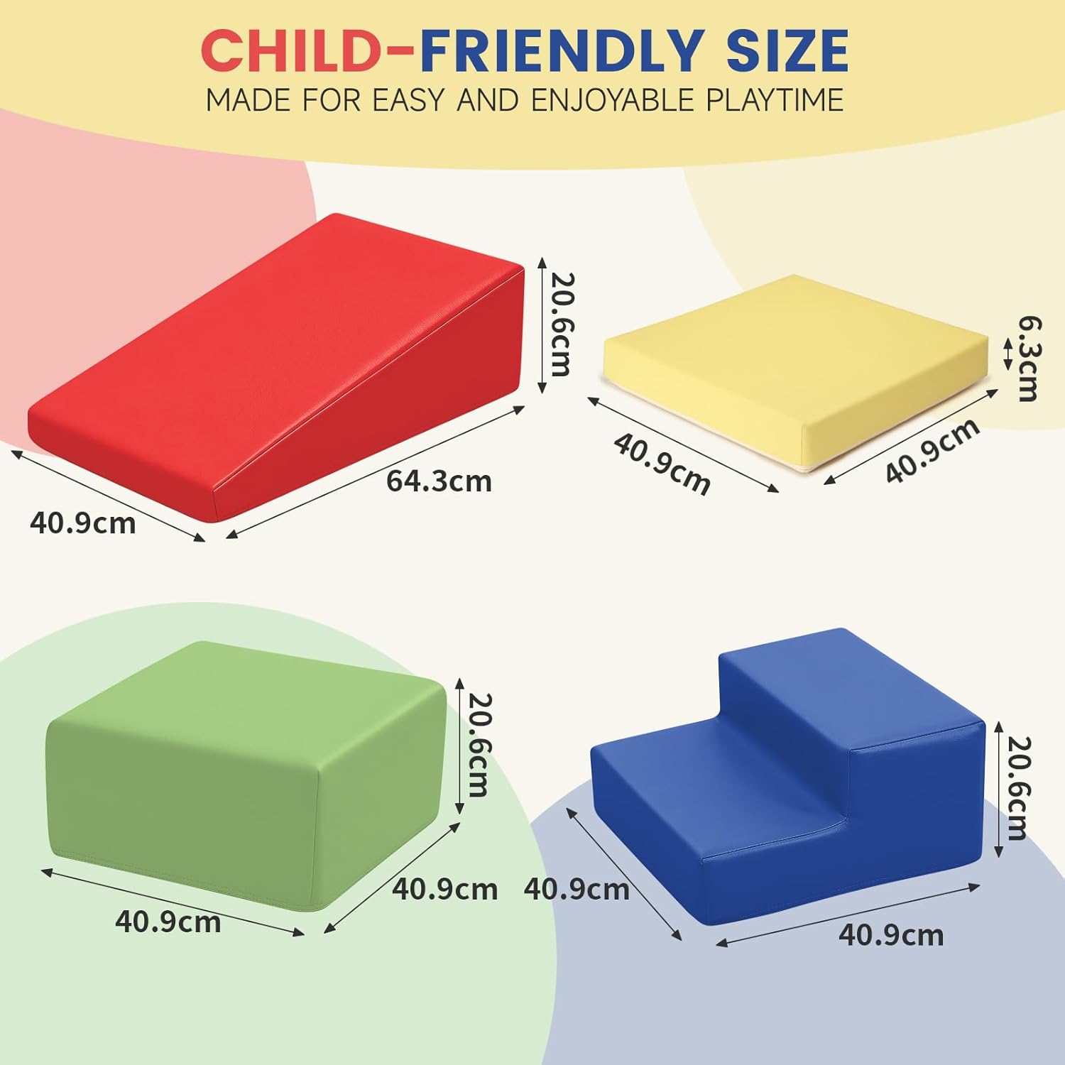 Detalle 2 de JungleDove 4‑piece Soft Play Set for Toddlers
