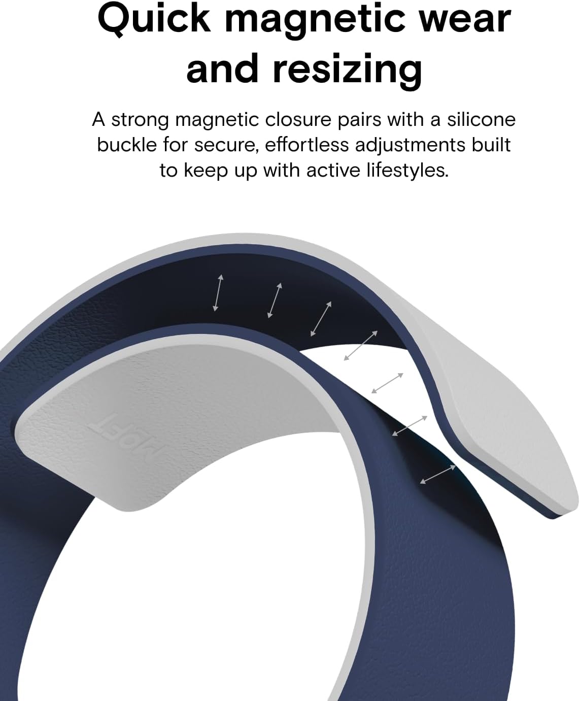 Thumbnail 3 de MOFT Snap Duo Watch Bands for Apple Watch: Dual-Colour Silicone with Magnetic Quick-Release