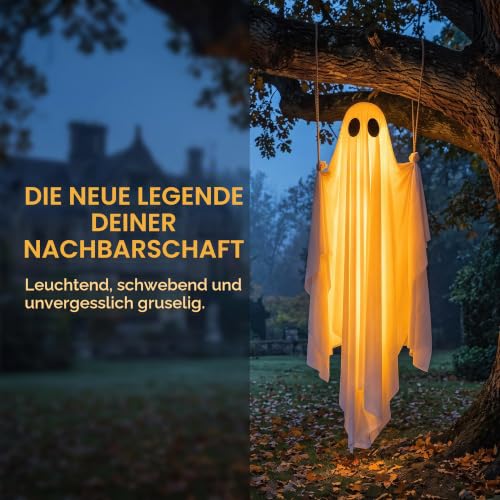 Detalle de Sunwuun Große LED Halloween Geist Outdoor – 2,6 m, Fernbedienung
