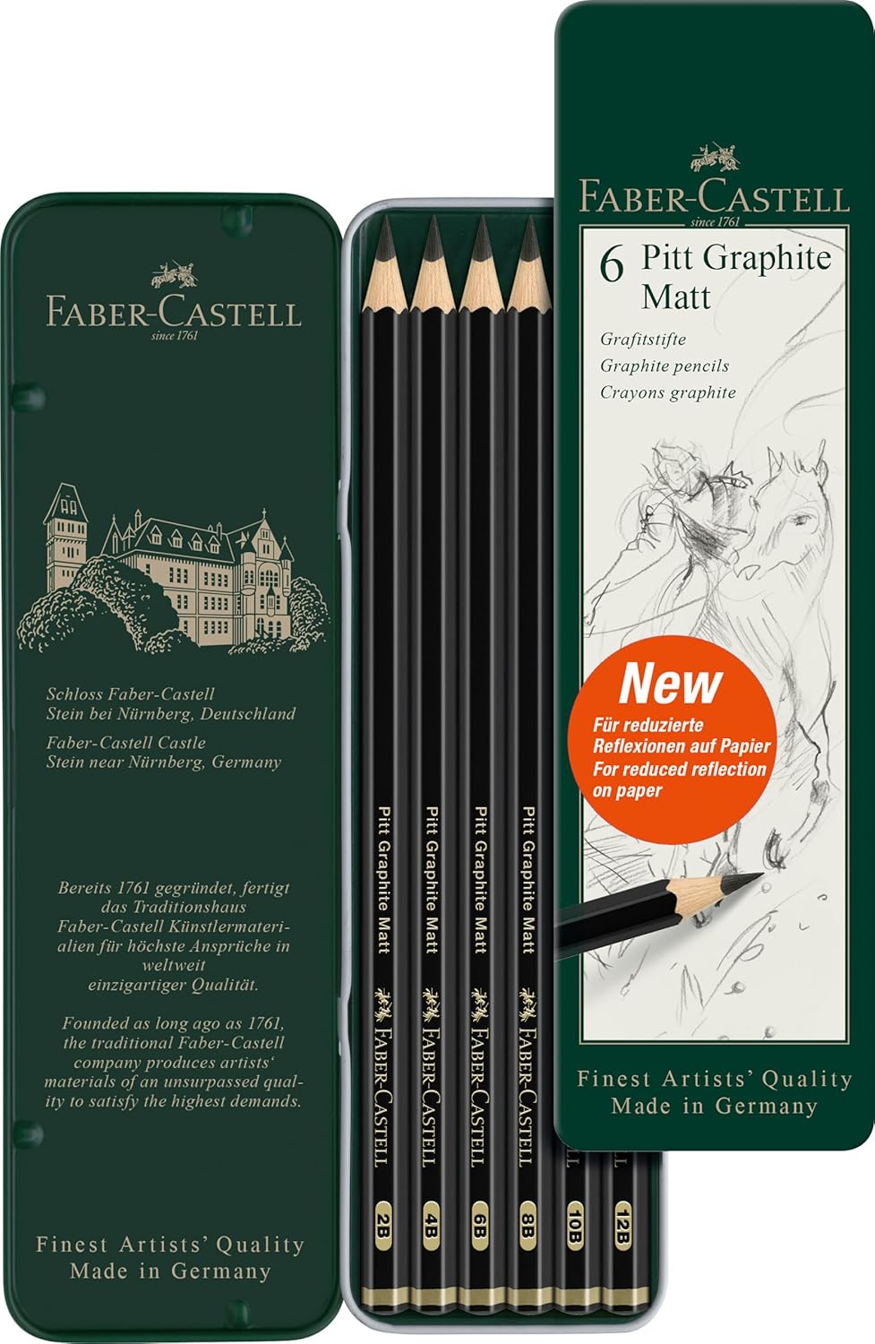 Thumbnail 6 de Faber-Castell 115220 Pitt Graphite Matt Bleistifte-Set (11-teilig) mit Zubehör