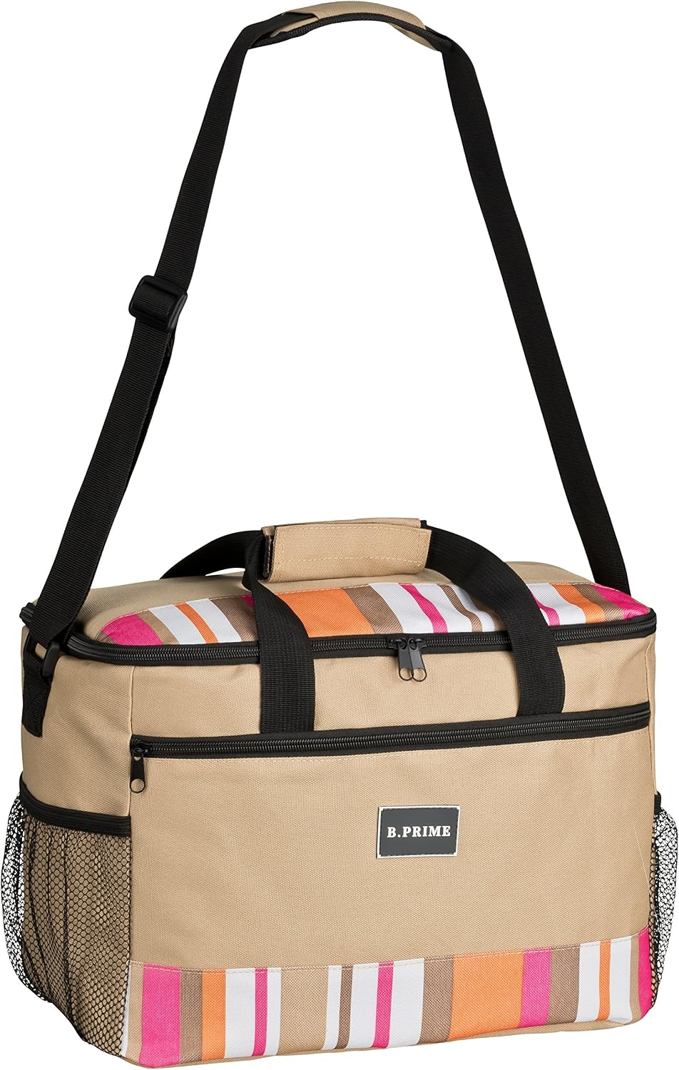 Detalle de B.PRIME Borsa Termica 20L Classic – 36 x 26 x 22 cm: leggera e pratica per picnic e viaggi