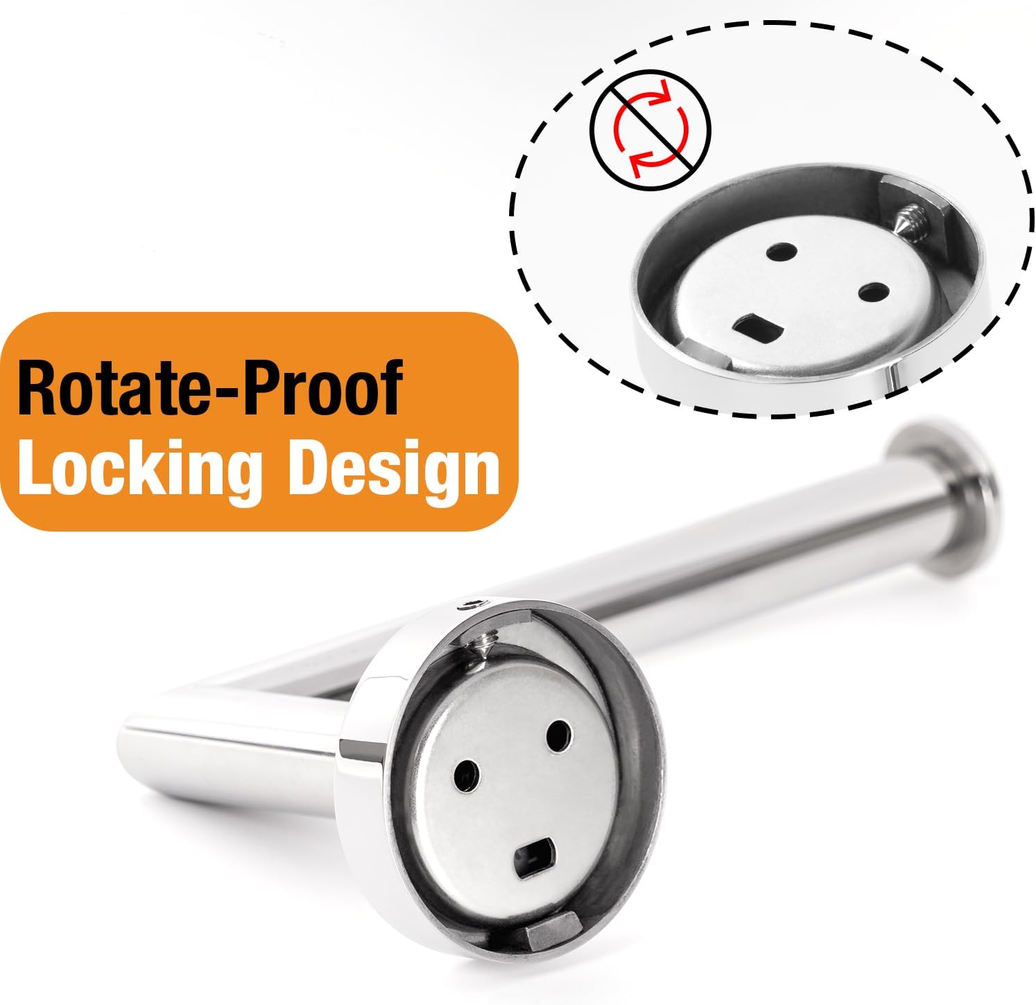 Thumbnail 4 de HITSLAM toilet roll holder wall mounted stainless steel