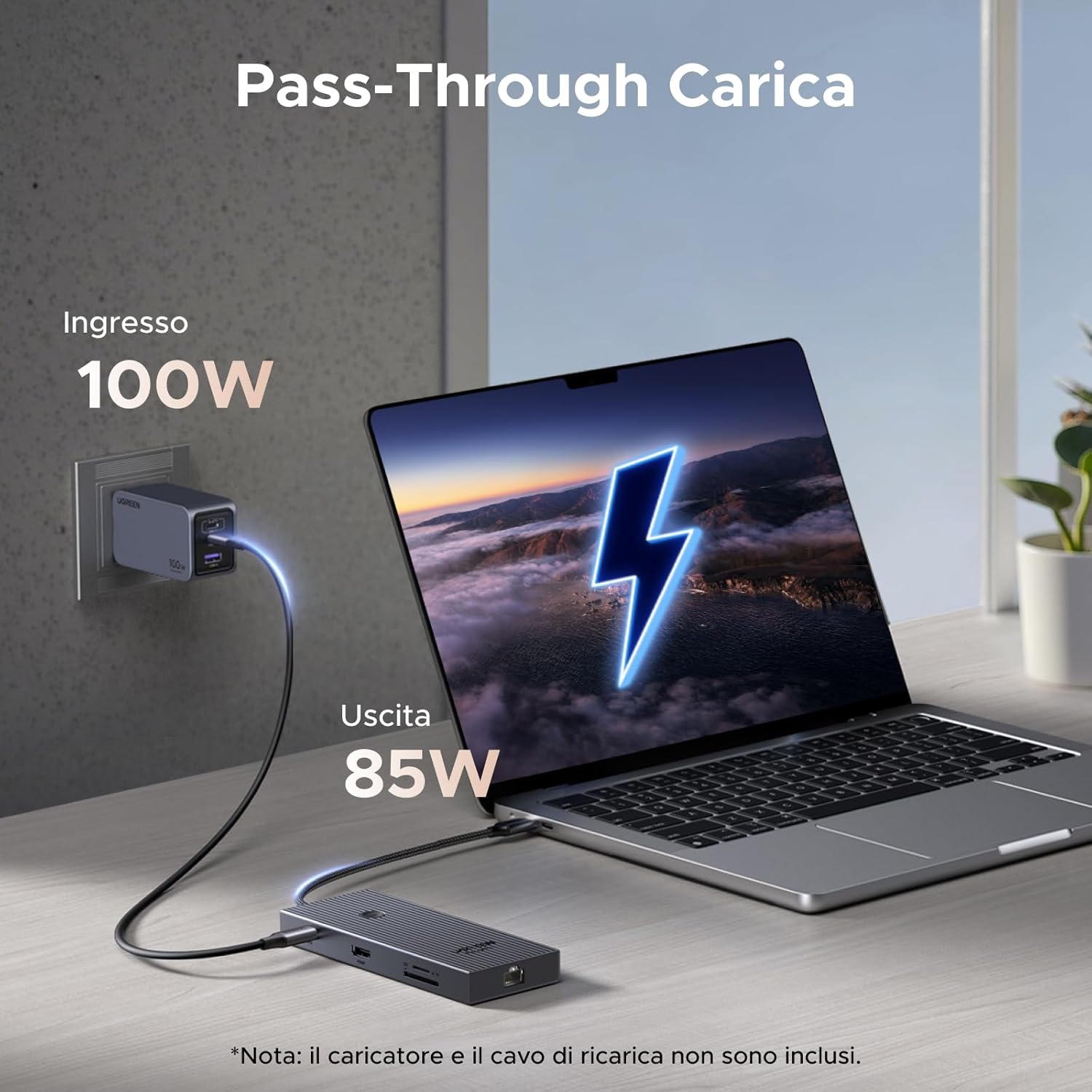 Thumbnail 4 de UGREEN Revodok Pro 1091 Hub USB-C 10Gbps con HDMI 4K 60Hz, Ethernet Gigabit, lettori SD/TF e Power Delivery 100W