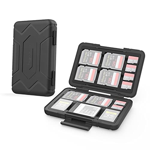 Detalle de SMALLRIG Support Carte Mémoire 15 Emplacements Antichoc 3192 – Protection robuste pour vos données