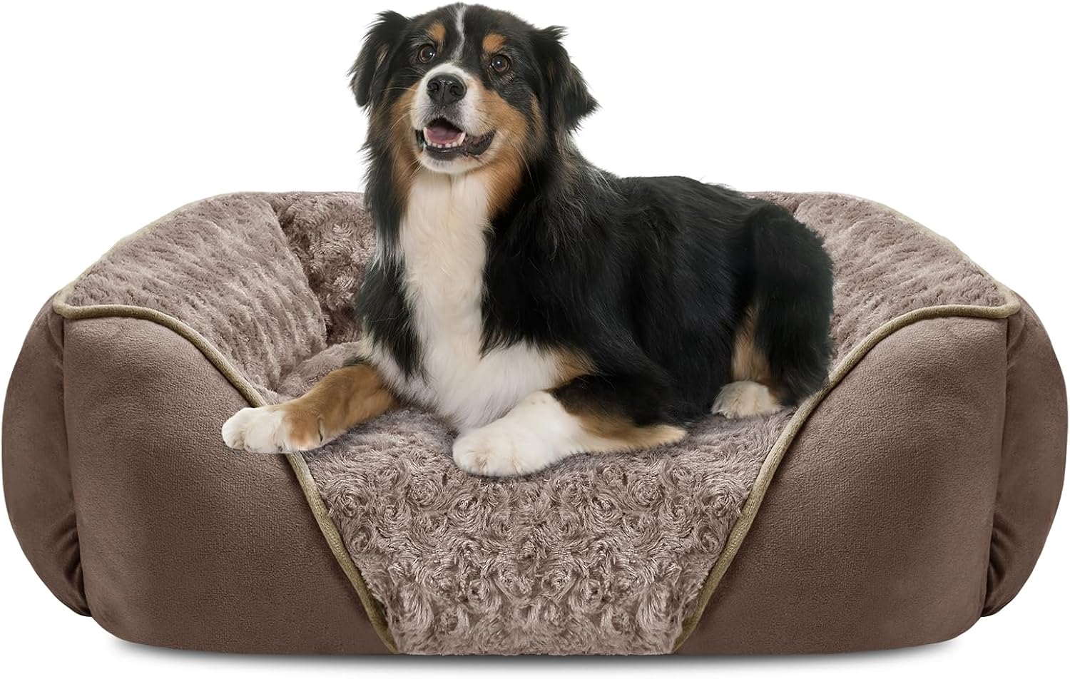 Detalle de INVENHO X-Large Orthopedic Dog Bed, 35 x 25 x 9-Inch Washable Bolster