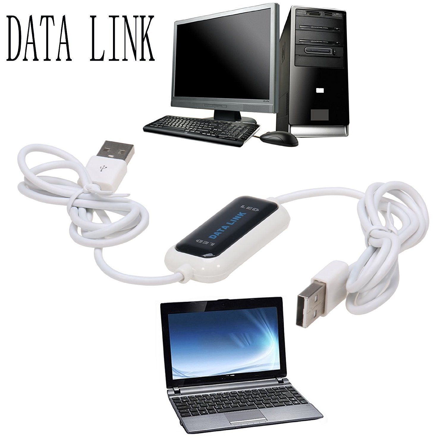 Thumbnail 3 de SALCAR Datenkabel High-Speed USB 2.0 PC zu PC