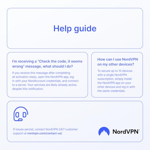 Detalle de NordVPN Standard, 10 Devices, 6-Month Digital Code