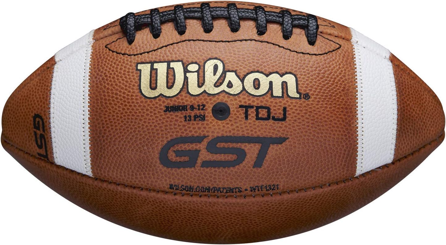 Detalle 2 de Wilson GST Leather Game Football (Junior Size) - Brown