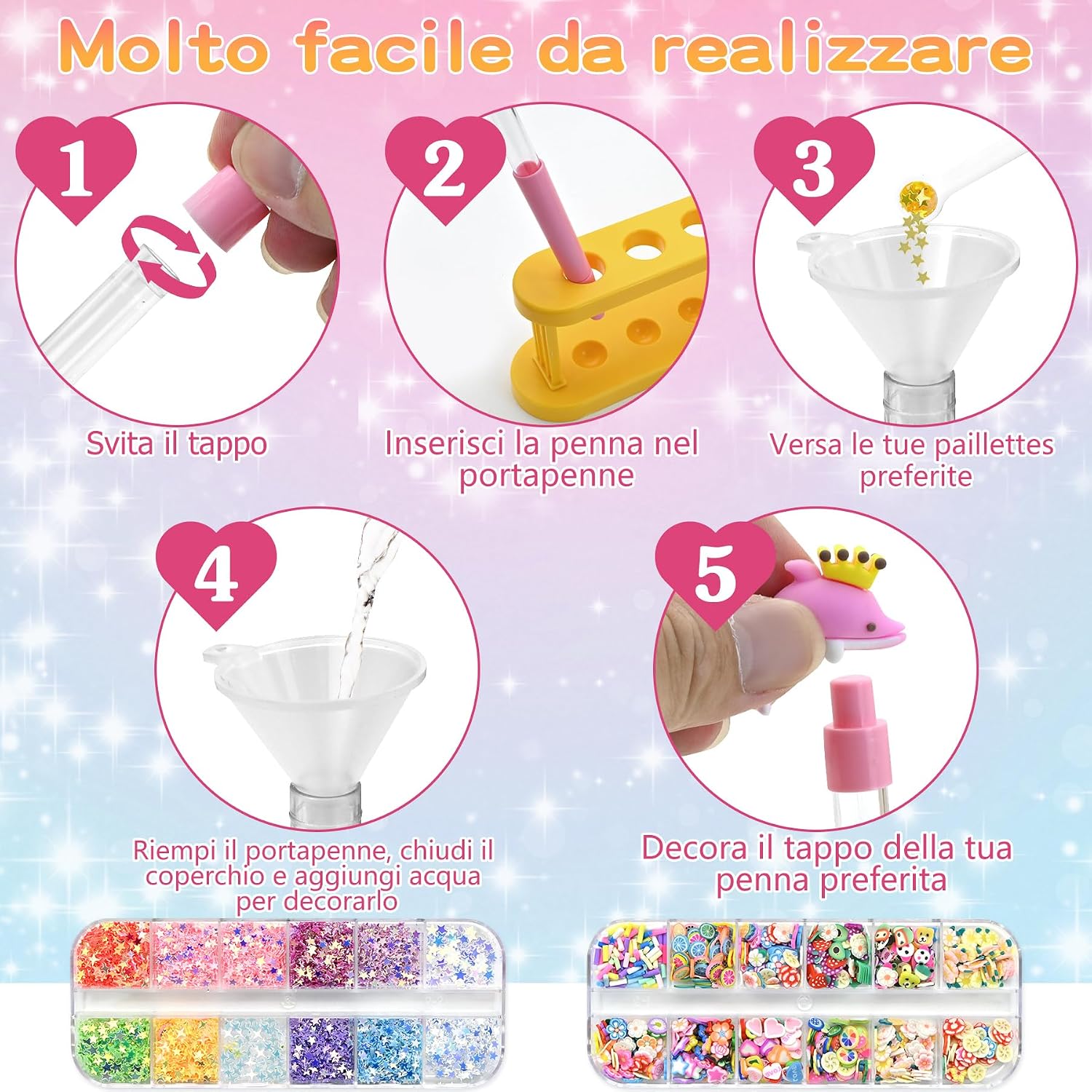 Thumbnail 3 de FEMBW Laboratorio delle Penne: kit manualità per bambini con accessori e ricariche