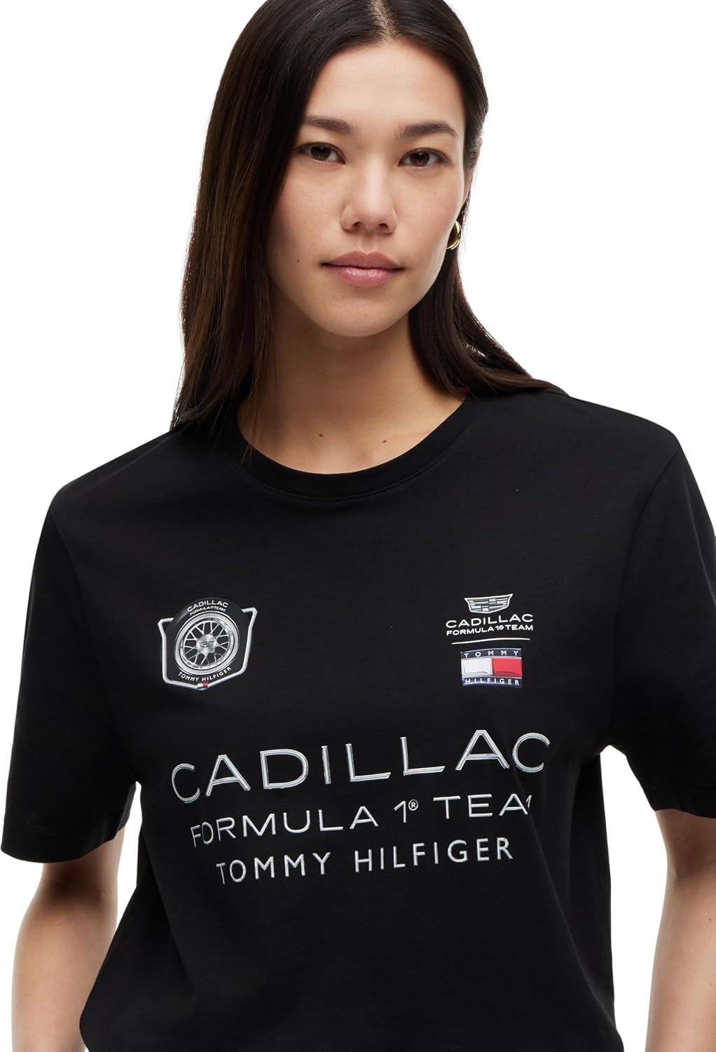 Detalle de Tommy Hilfiger TH x Cadillac F1 Racing Graphic Cotton T-Shirt (Unisex)
