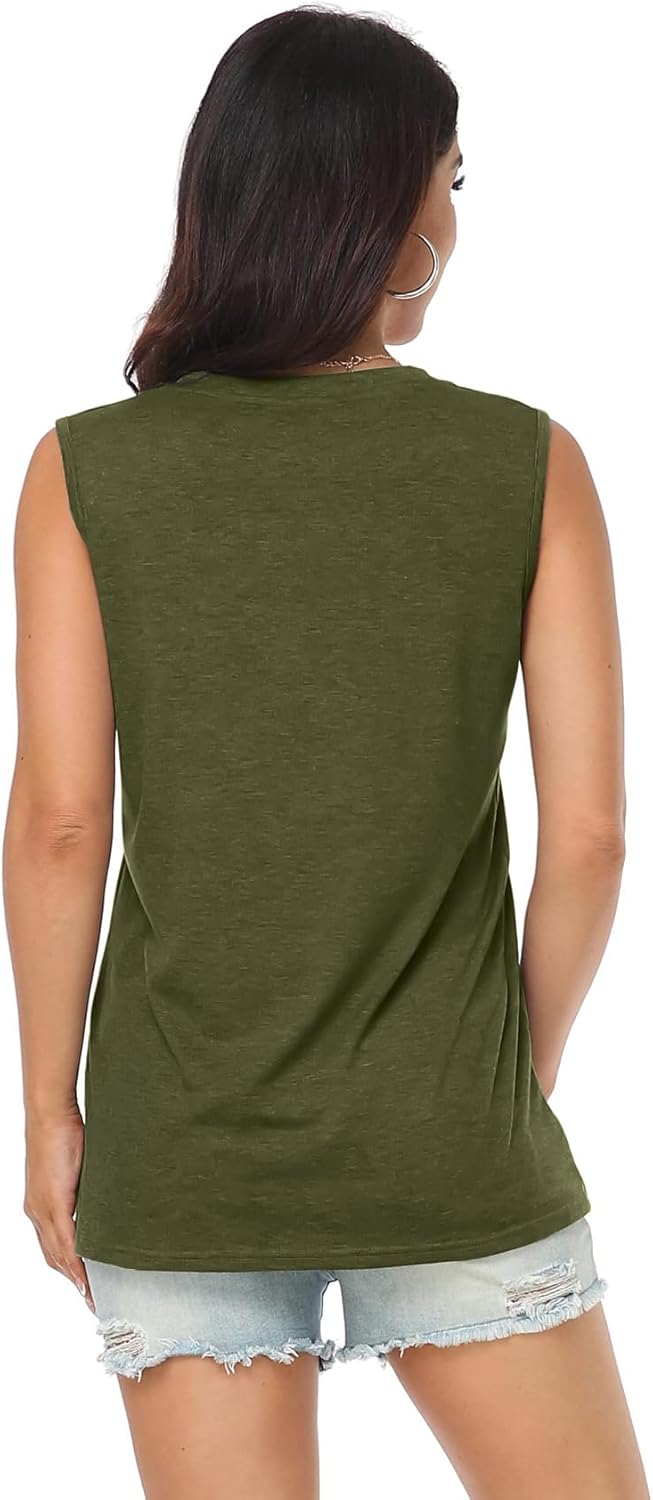 Thumbnail 3 de Cuptacc Damen Tank Top Rundhals – Sommer-Tops mit Druck, ärmellosem Design