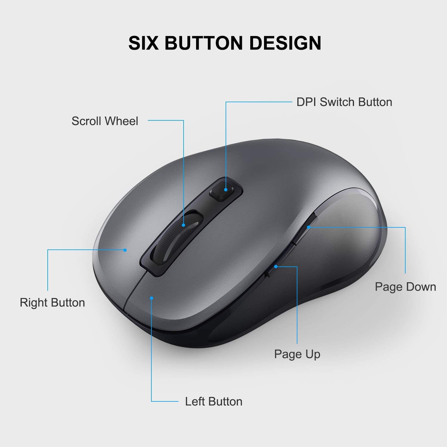 Thumbnail 4 de WisFox 2.4G Wireless Mouse 1600 DPI