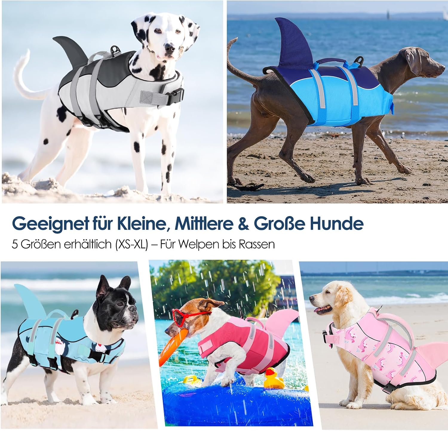 Thumbnail 5 de AOFITEE Schwimmweste Hund Große Hundeschweste mit Rettungsgriff