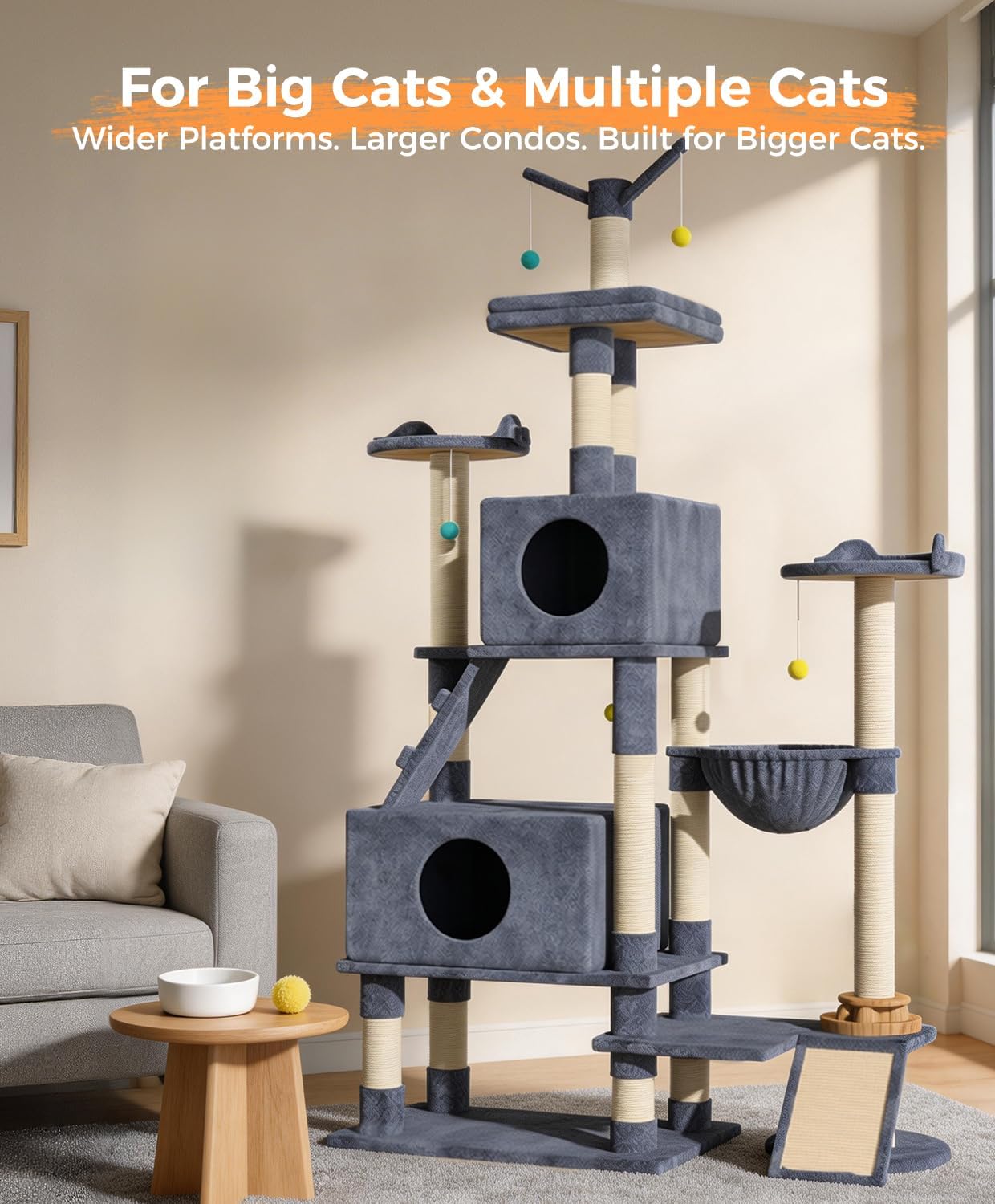 Thumbnail 6 de Cat Tree 76-Inch Tower