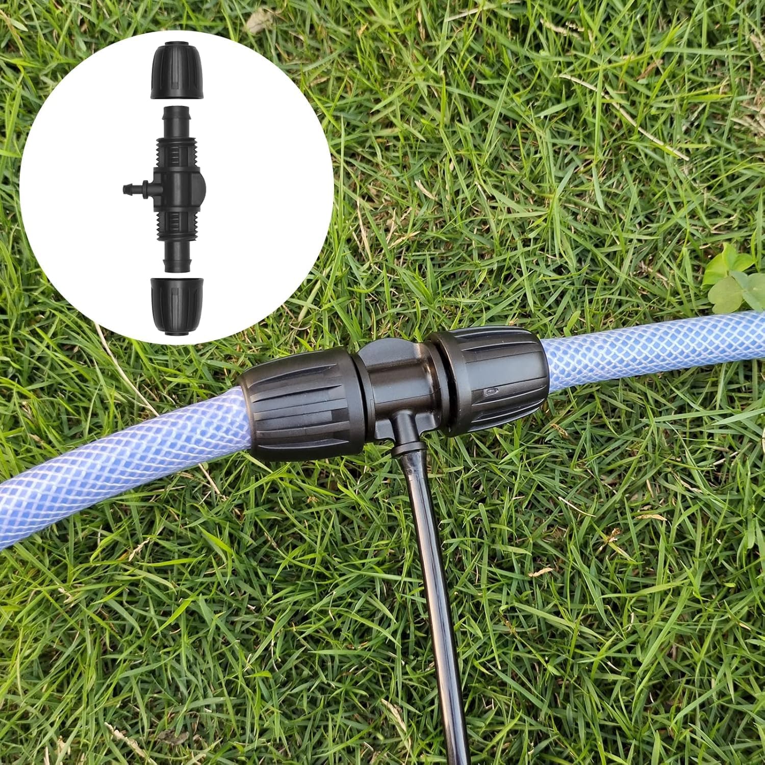Thumbnail 4 de Wzzy Gurden 15Pcs Quick Connect 1/2'' to 1/4'' Barbed Drip Irrigation Fittings – Tee 3-Way Connector