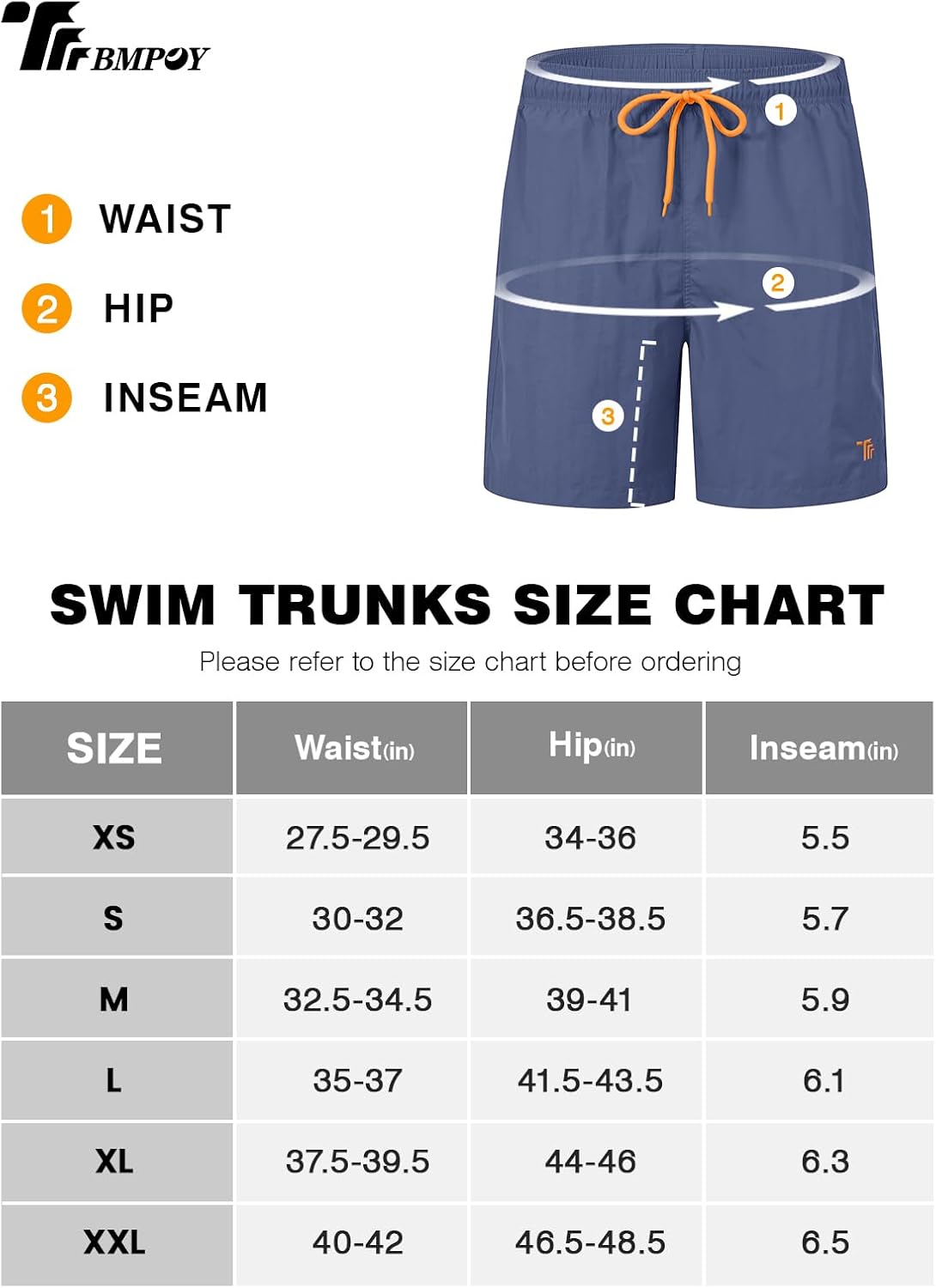Thumbnail 6 de TBMPOY Men’s Swim Trunks with Mesh Liner, 7-Inch Inseam and 4-Way Stretch