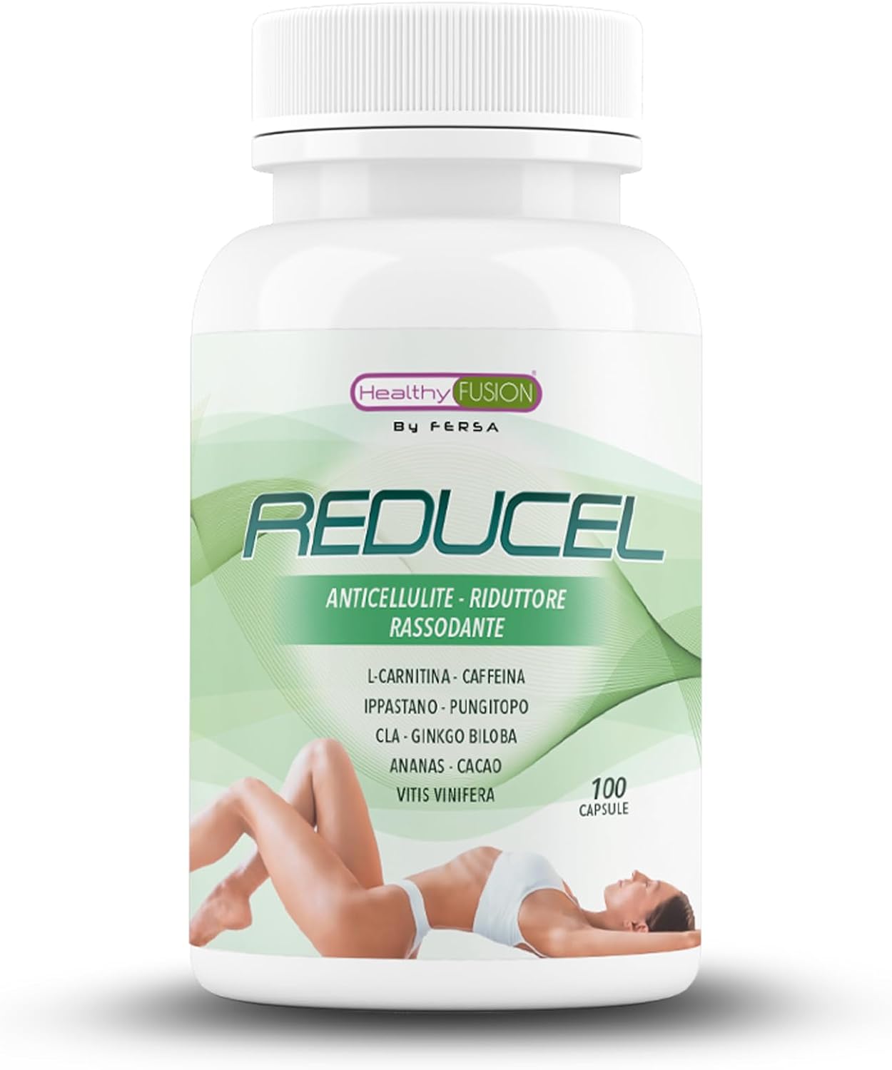 Detalle de Healthy Fusion Reducel: trattamento anticellulite, rassodante e tonificante in capsule