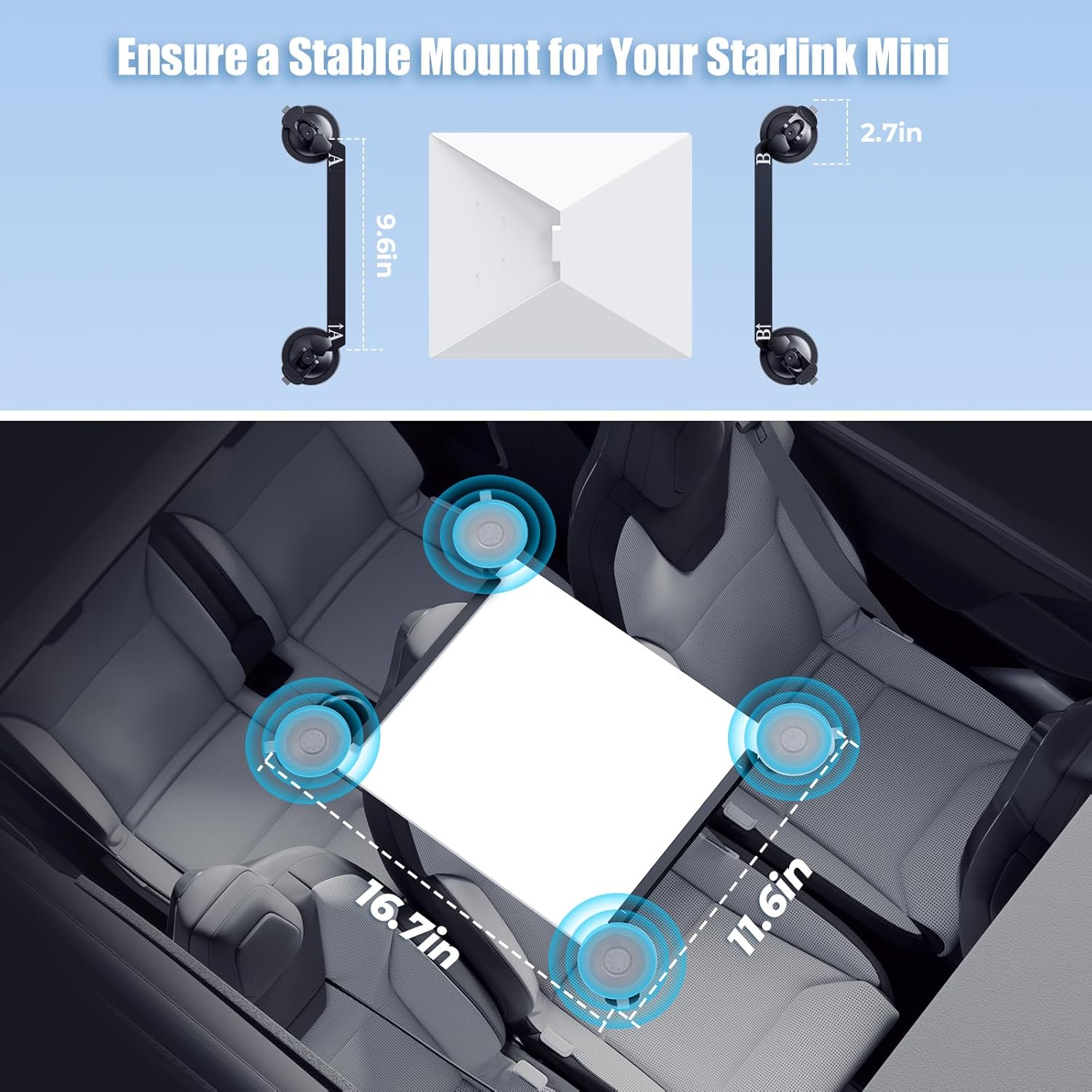 Detalle 2 de Starlink Mini Mount Suction Cup Kit