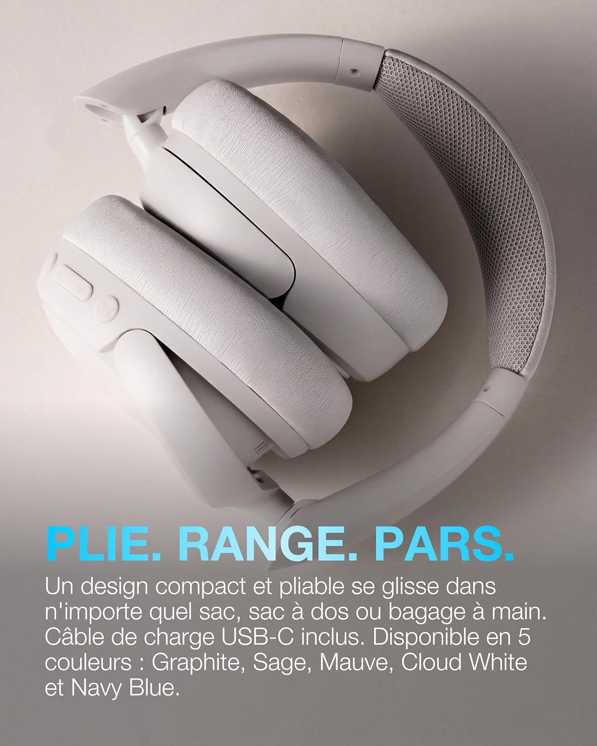 Thumbnail 6 de JLab JBuds LUX ANC — Casque Bluetooth sans Fil Anti-Bruit Pliable, confort premium et 70+ heures d’autonomie