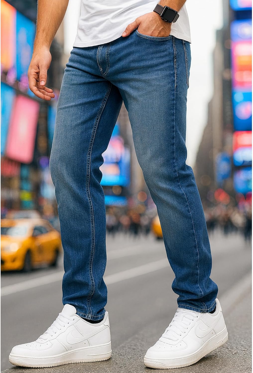 Detalle de JACK & JONES Infinity Herren Jeans Mike ARIS Comfort Fit Denim – Langlebiger Allrounder