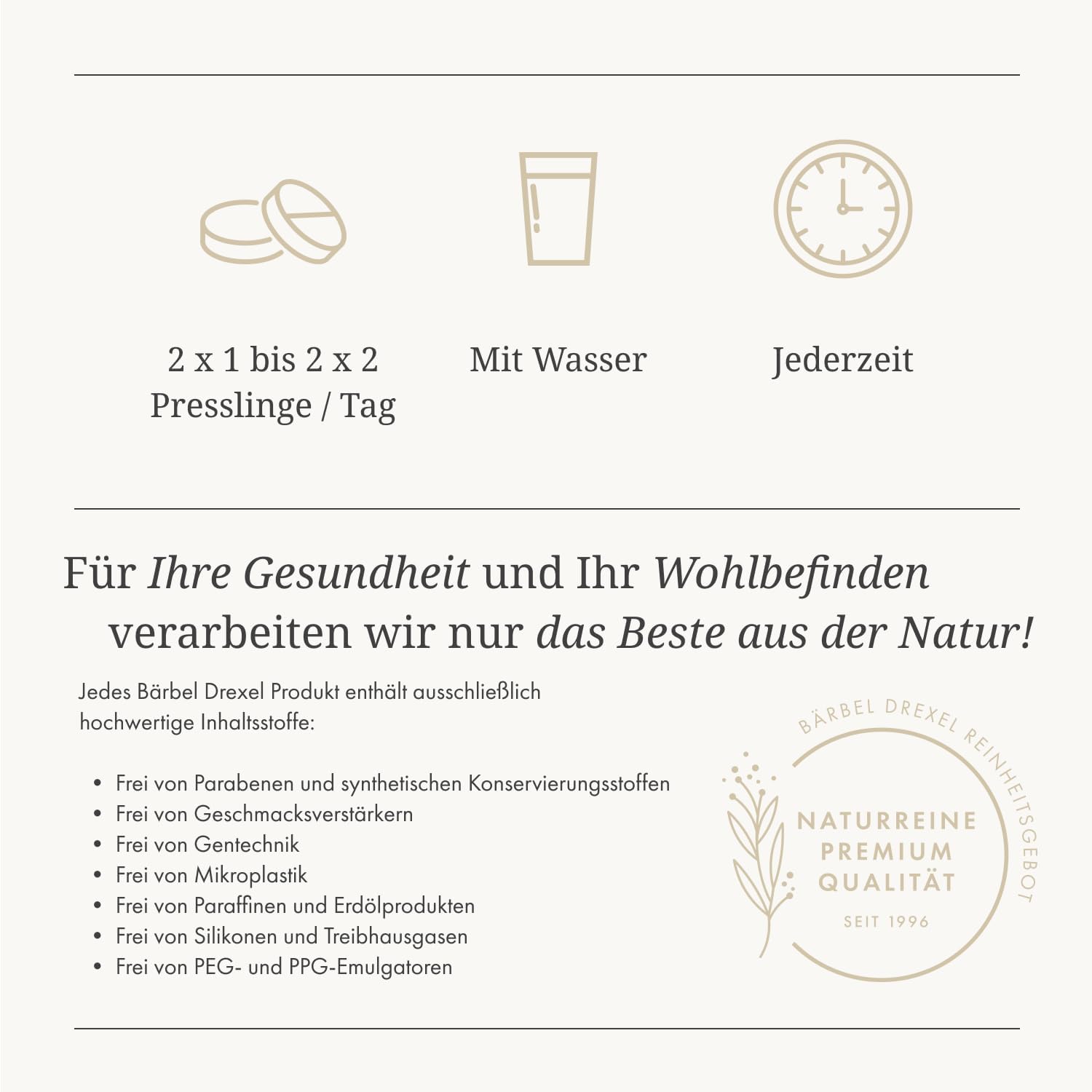 Detalle de BÄRBEL DREXEL Herz Vital – Natürliche Cardio-Formel mit Weißdorn, Herzgespann, Magnesium & Vitaminen (160 Stk)