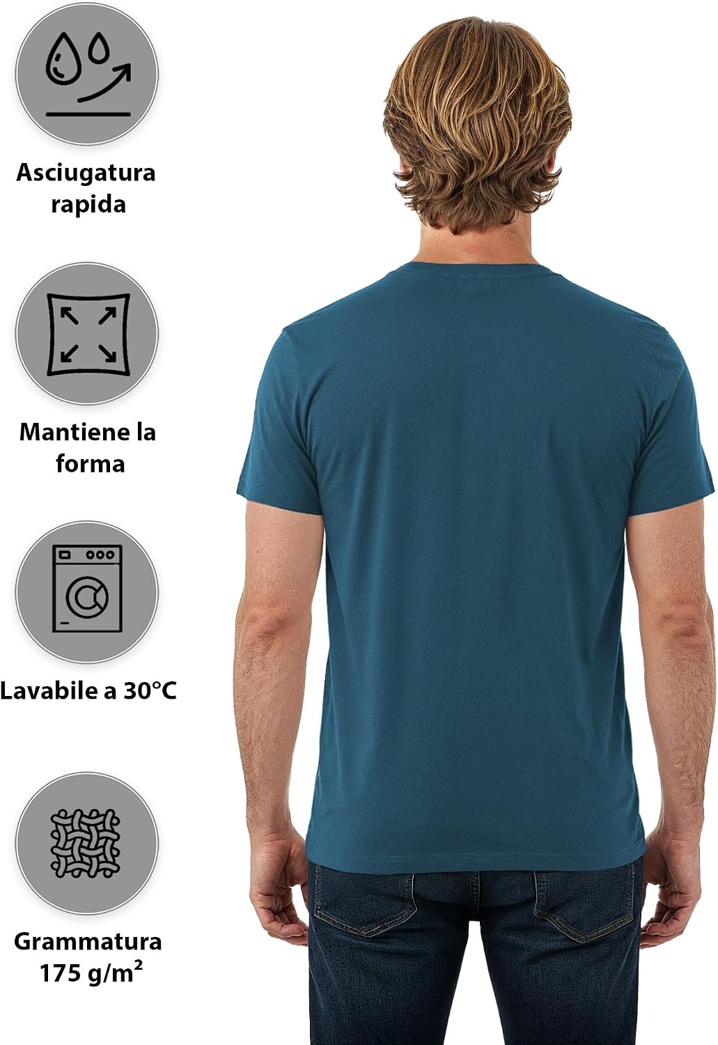 Thumbnail 3 de ALPIDEX T-Shirt Magliette da Uomo confezione 5