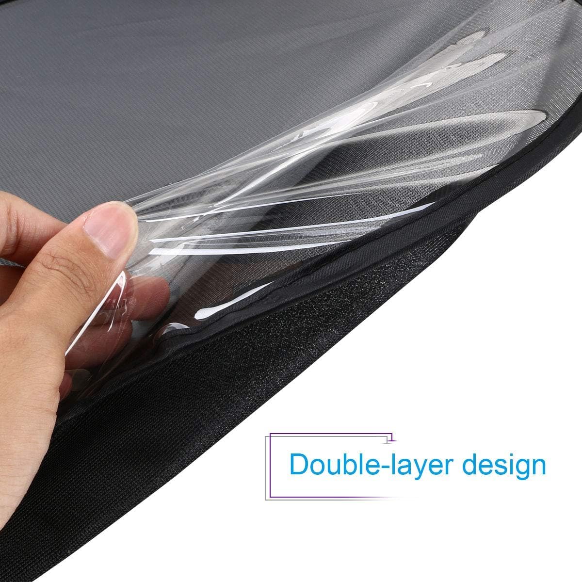 Detalle 2 de URAQT Parasole Auto Bambini, 2 Pezzi Oscuranti per Vetri Auto – Protezione UV e Comfort Daylight