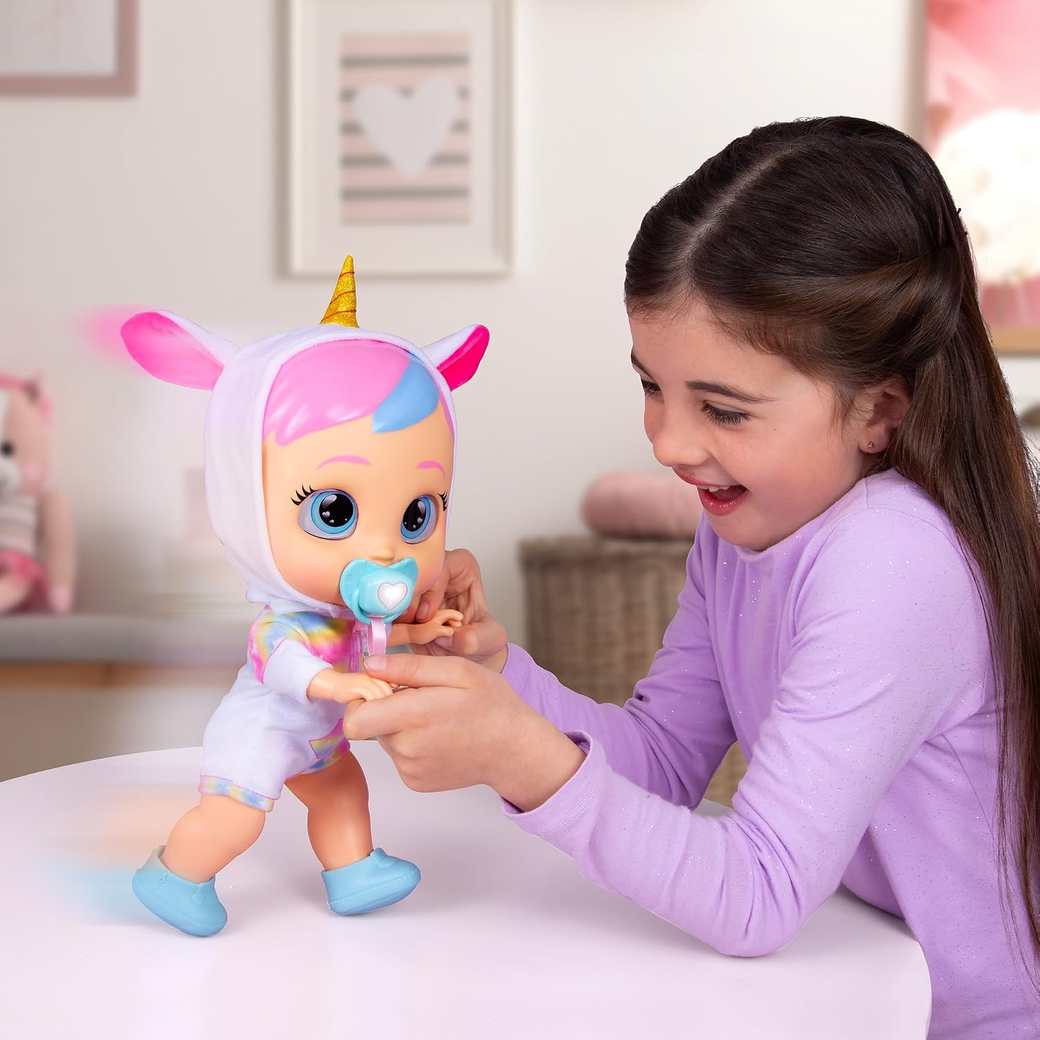 Detalle de IMC Toys Cry Babies Dreamy 927902 My First Steps Doll with Light-Up Tears
