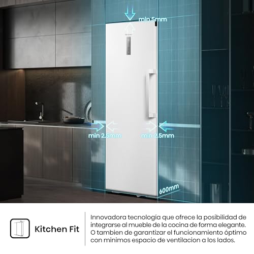 Detalle de Hisense FT3K310SEWE1 Congelador 1 Puerta Total No Frost Kitchen Fit (312 L) Blanco