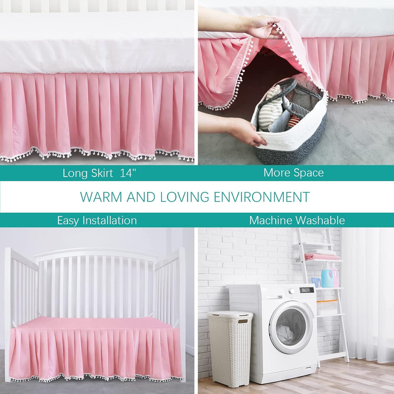 Thumbnail 3 de Crib skirt, 14-inch drop